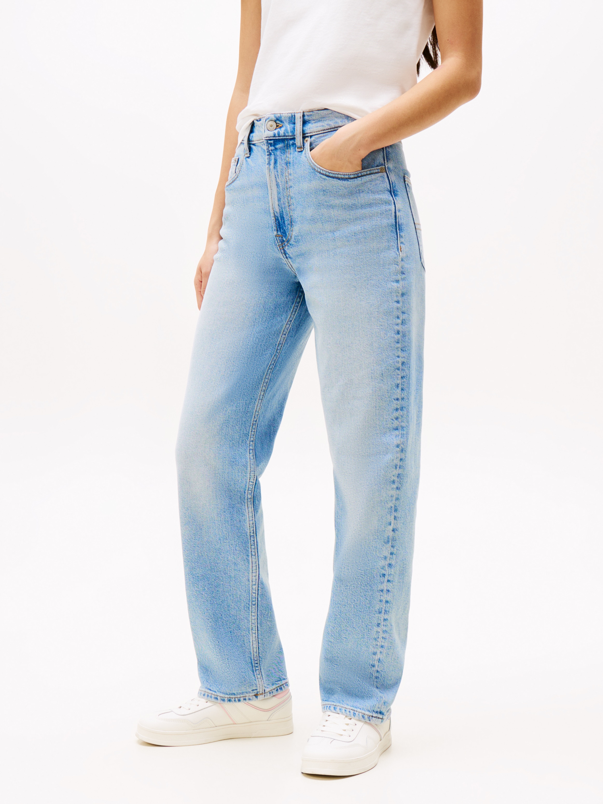 Tommy Jeans Straight-Jeans »LAYLA HR SLIM STR«, in Knöchellänge