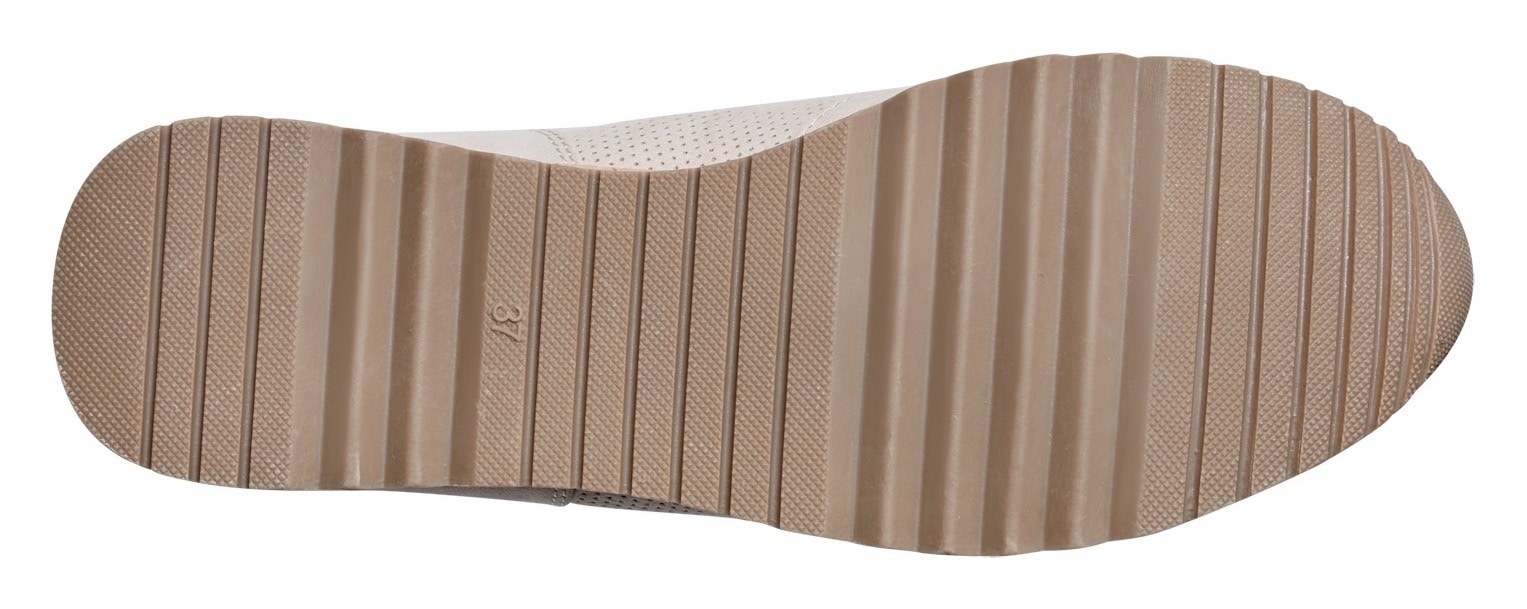 MARCO TOZZI Keilsneaker  , Freizeitschuh, Halbschuh, Schnürschuh in veganer Verarbeitung