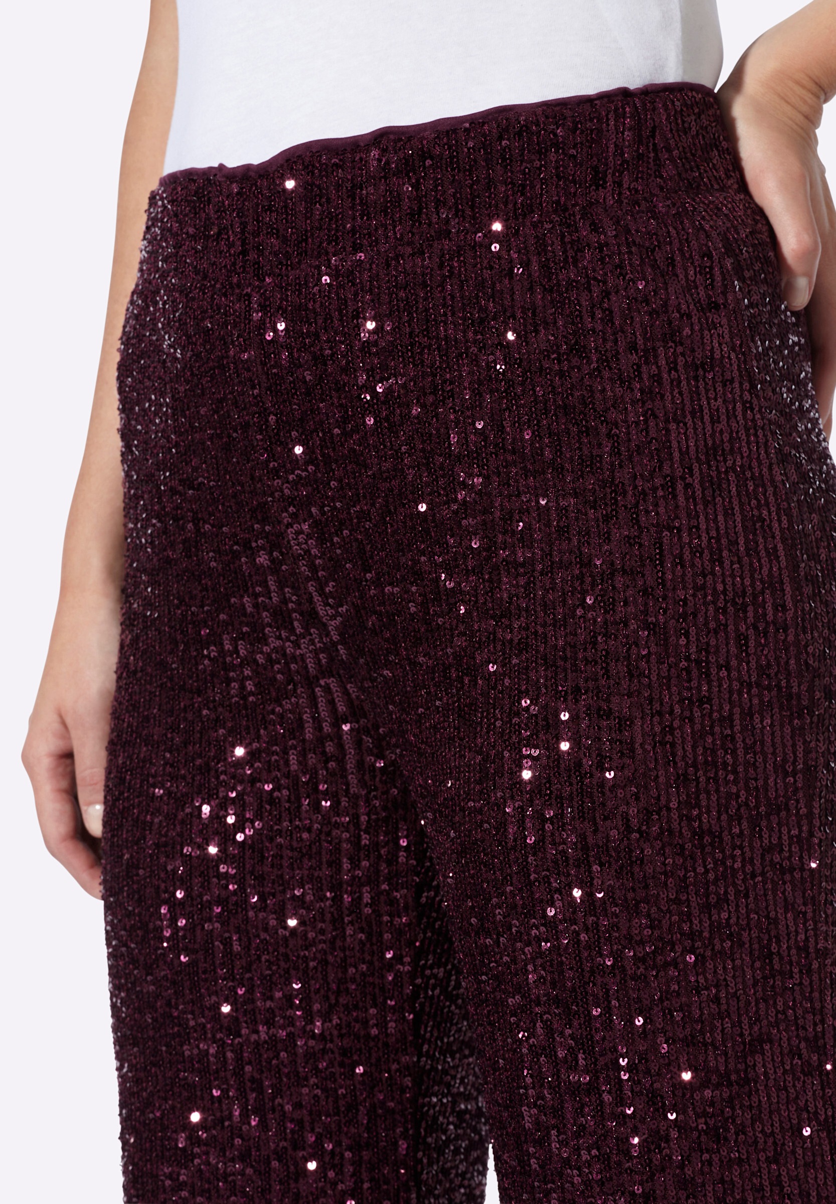 heine Schlupfhose »Paillettenhose Schlupfhose mit funkelnden Pailletten«