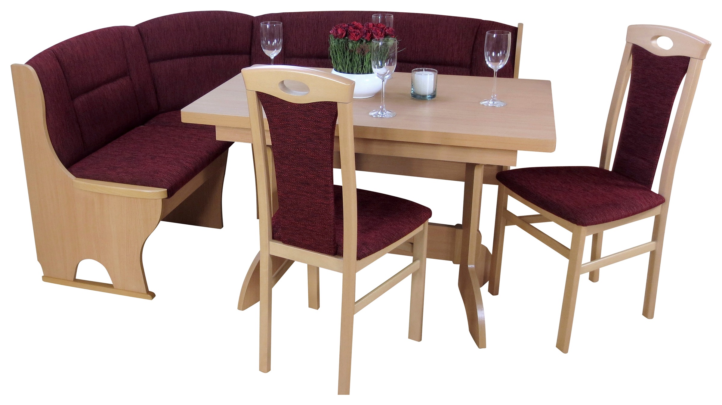 Home affaire Eckbankgruppe »Madrid«, (Set, 4 tlg.), Schenkel wechselbar