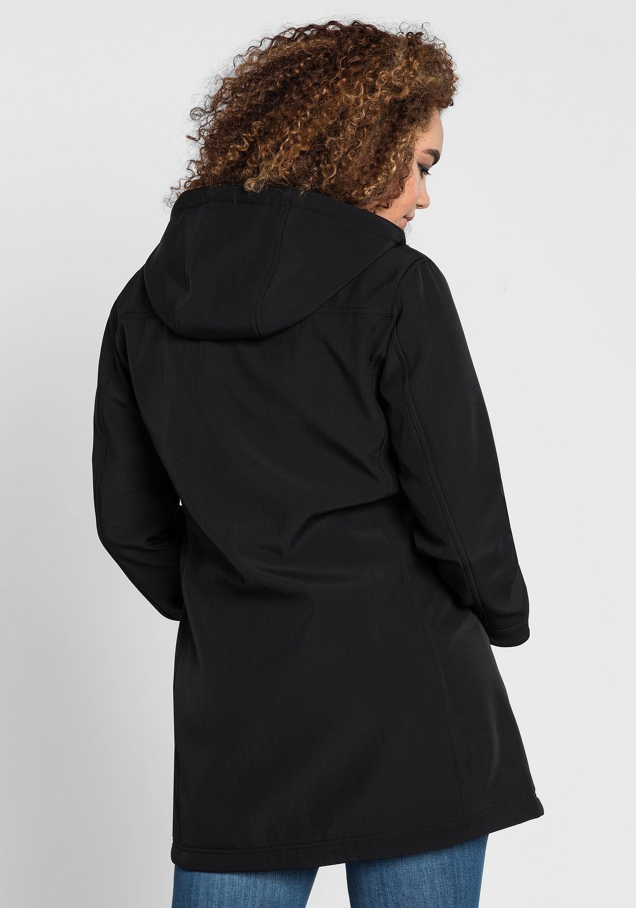 Sheego Softshelljacke »Long-Softshelljacke mit weicher Fleece-Innenseite«