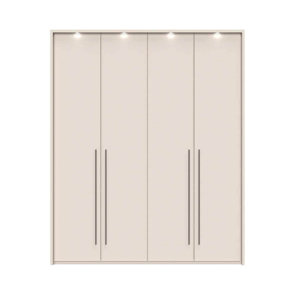 Places of Style Drehtürenschrank »Opera mit oder ohne Kranz inkl. LED-Beleuchtung, B: 92,137 oder 182 cm«, UV lackiert, Soft Close Funktion, Höhenverstellbare Füße