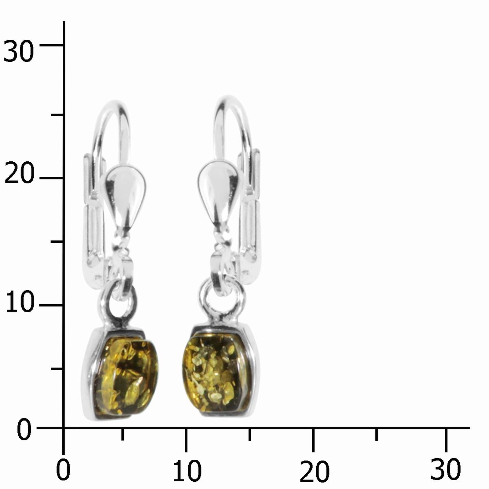 OSTSEE-SCHMUCK Paar Ohrhänger »- Mandy - Silber 925/000 - Bernstein«