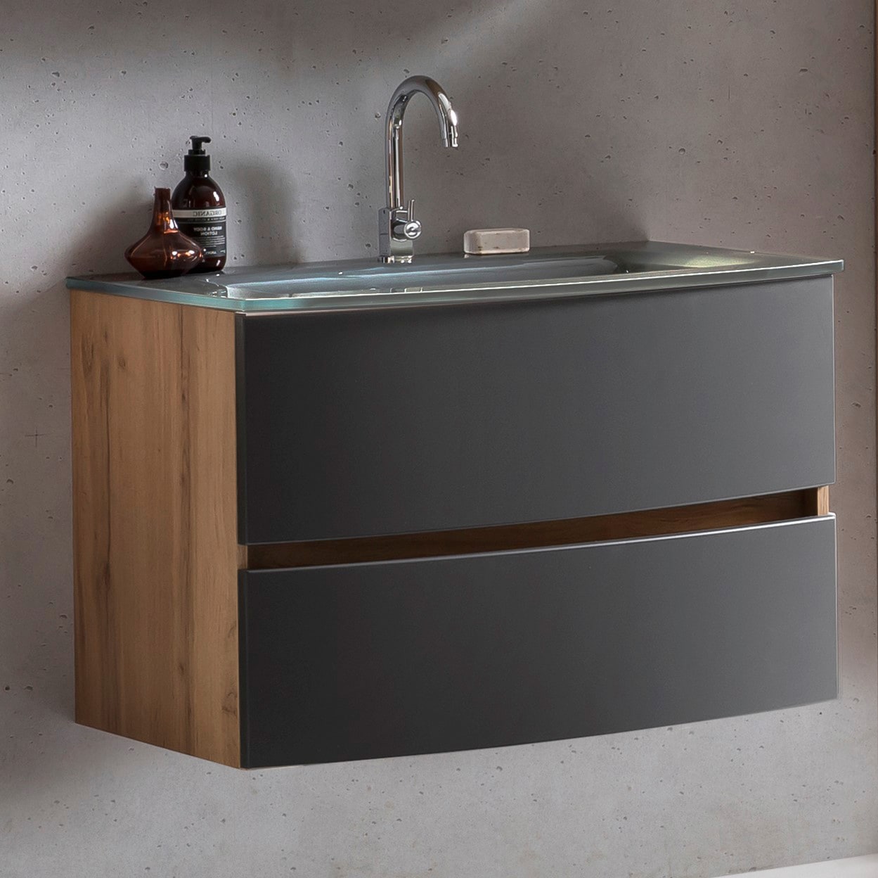 welltime Waschtisch »Kaunas«, Breite 80 cm, mit Soft-Close Funktion