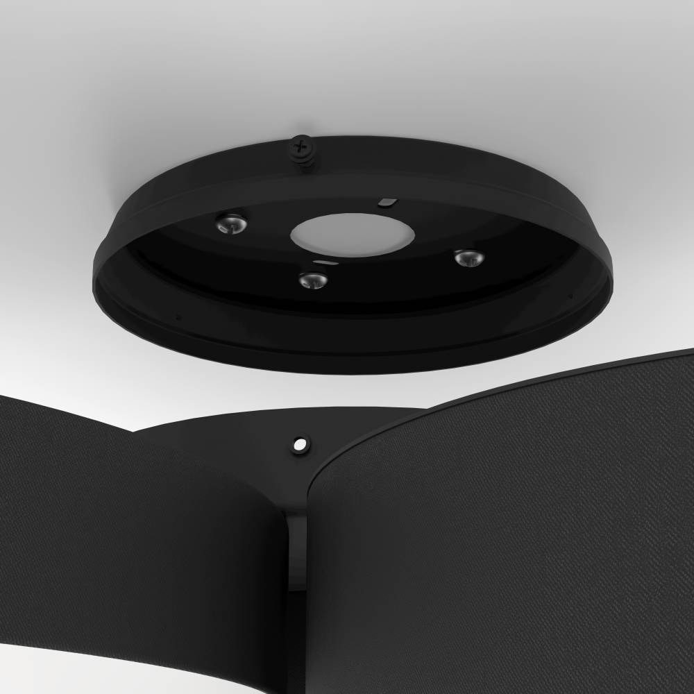 EGLO Deckenleuchte »BARBANO-Z Deckenlampe, schwarz weiß, ZigBee 3.0, Disco-Modus, Timer«, 3 flammig, Leuchtmittel LED-Modul | LED fest integriert, App und Sprachsteuerung Alexa, 60,5 x 56,5 x 9 cm, exkl. Fernbedienung