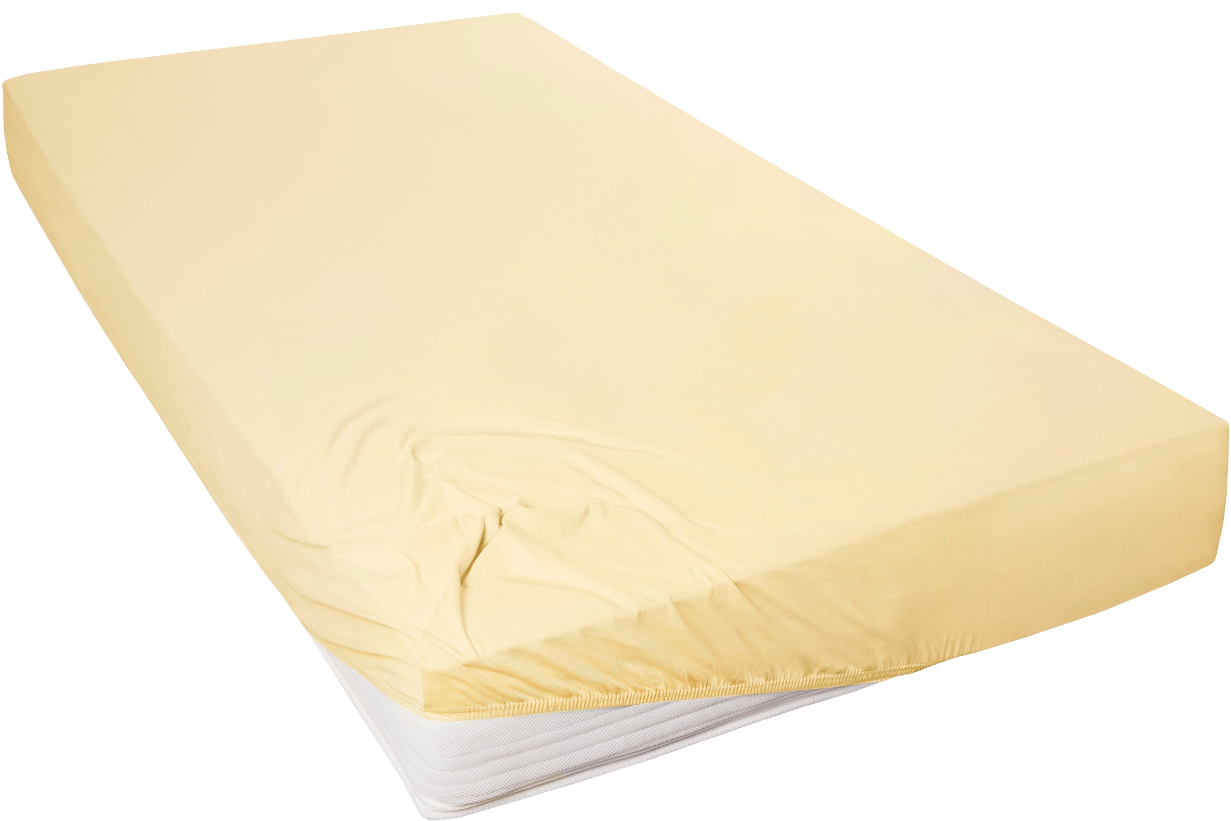 Primera Spannbettlaken "Mako-Feinjersey Spannbetttuch" Geeignet für Standardmatratzen bis 22 cm, 100% Baumwolle