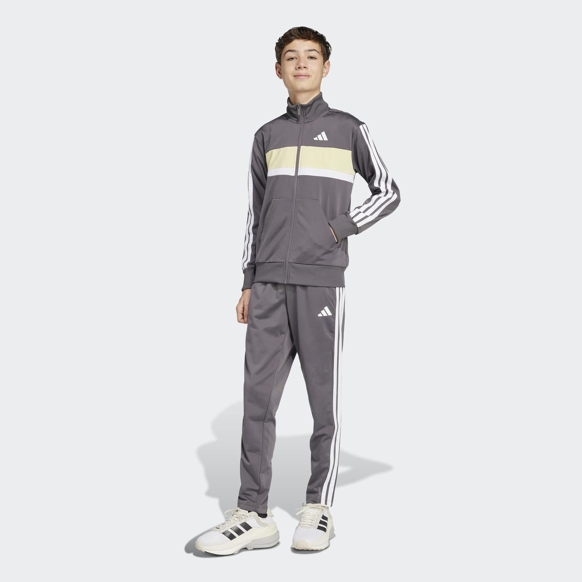 adidas Sportswear Trainingsanzug "SEASONAL ESSENTIALS TIBERIO 3-STREIFEN TRICOT KIDS" 2 Stk.