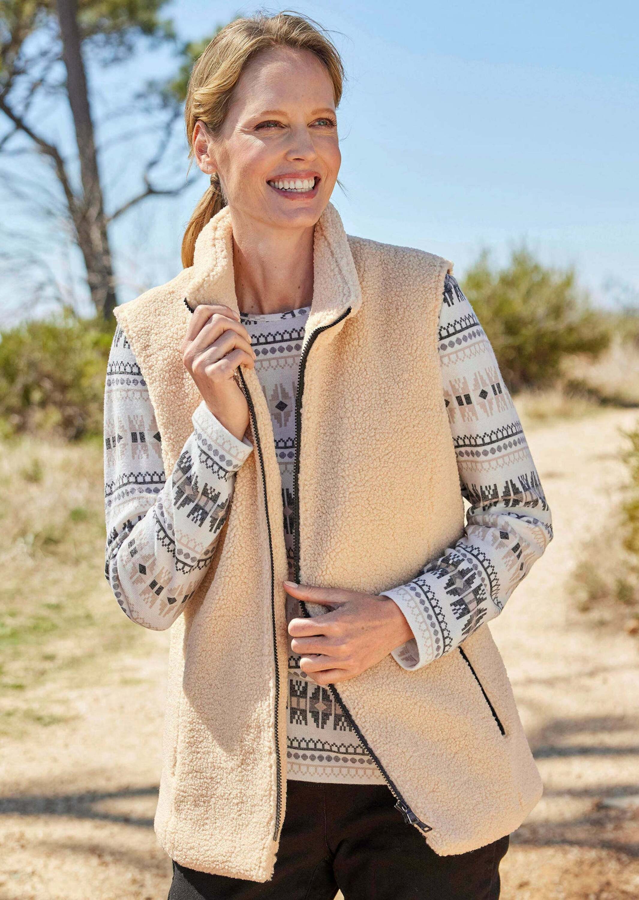 GOLDNER Kurzweste »Kurzgröße Teddy-Weste«