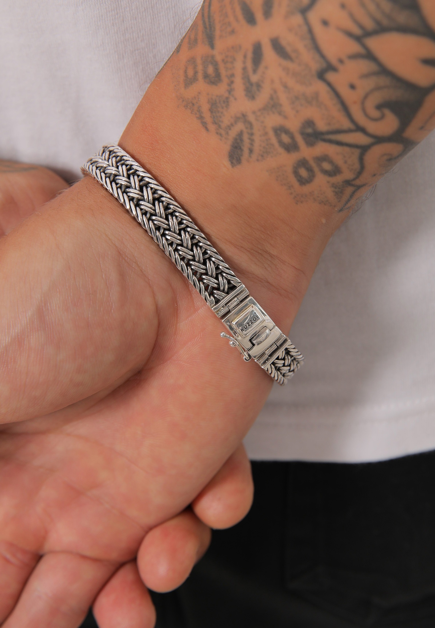 Kuzzoi Armkette »Armband Unisex Königskette Kastenverschluss 925er Silber«