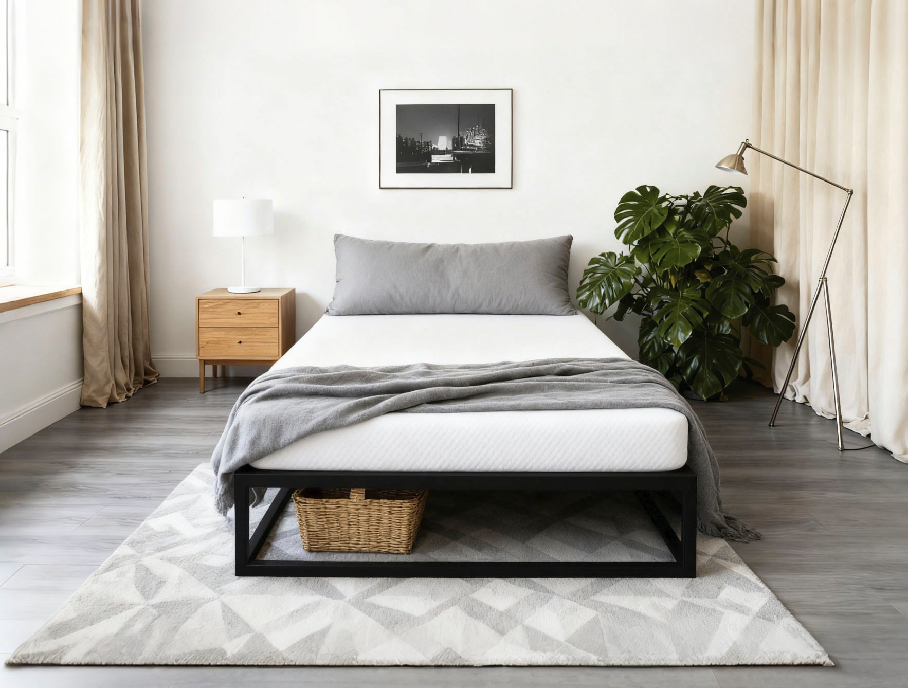 OTTO home Metallbett »Stockholm in 3 Breiten Bestseller Otto´s Choice« mit 26 Lattenrosten für den perfekten Schutz deiner Matratze,  Moderner Bettrahmen Bett Schlafzimmer Bettgestell Massiv