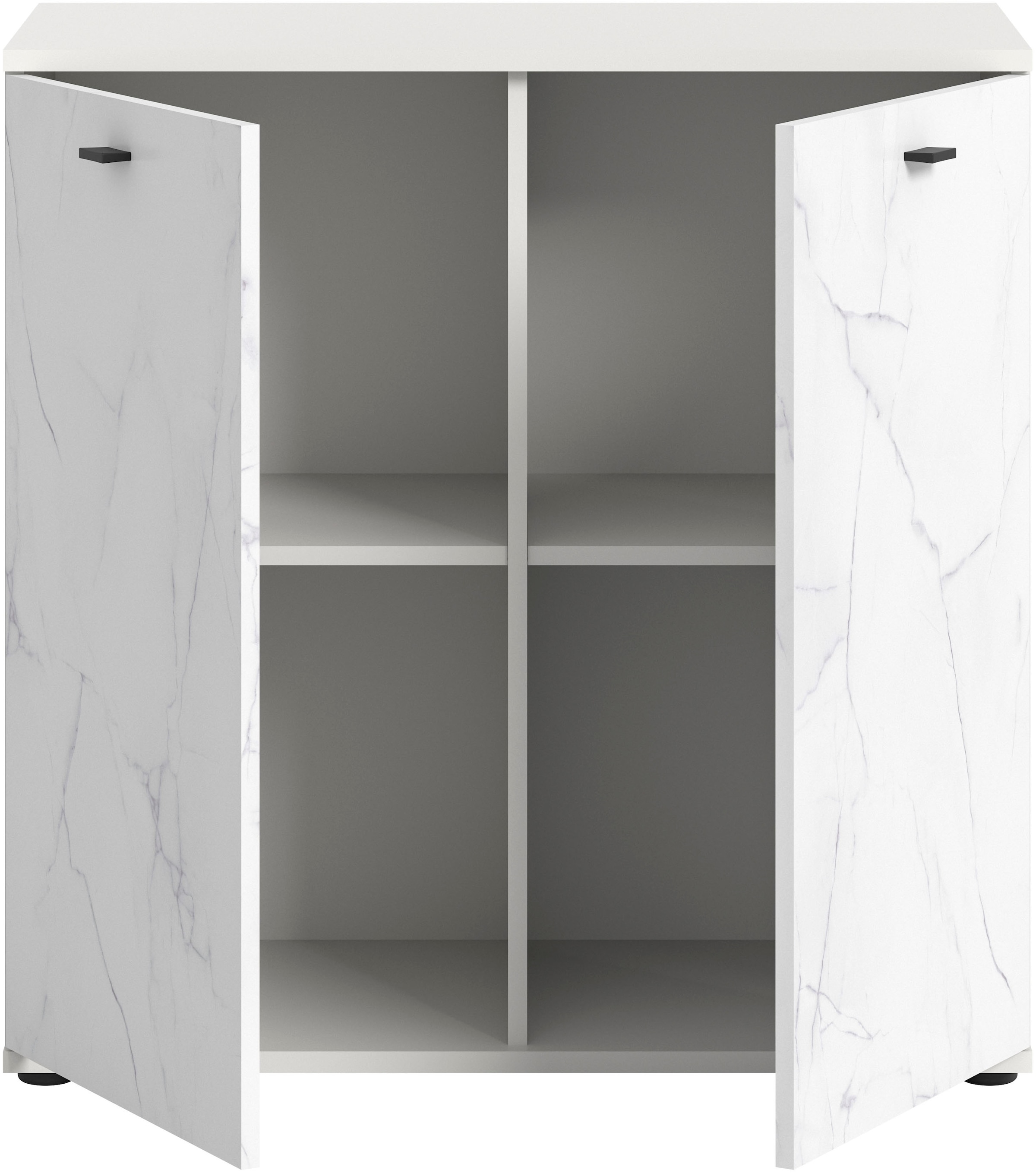 Home affaire Kommode »CALCOLO, Breite 86 cm, 2 Türen mit Soft-Close-Funktion, 4 Fächer« Anrichte,Sideboard, Schrank