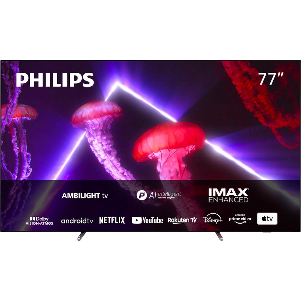 Philips OLED-Fernseher »77OLED807/12«, 195 cm/77 Zoll, 4K Ultra HD, Smart-TV-Android TV