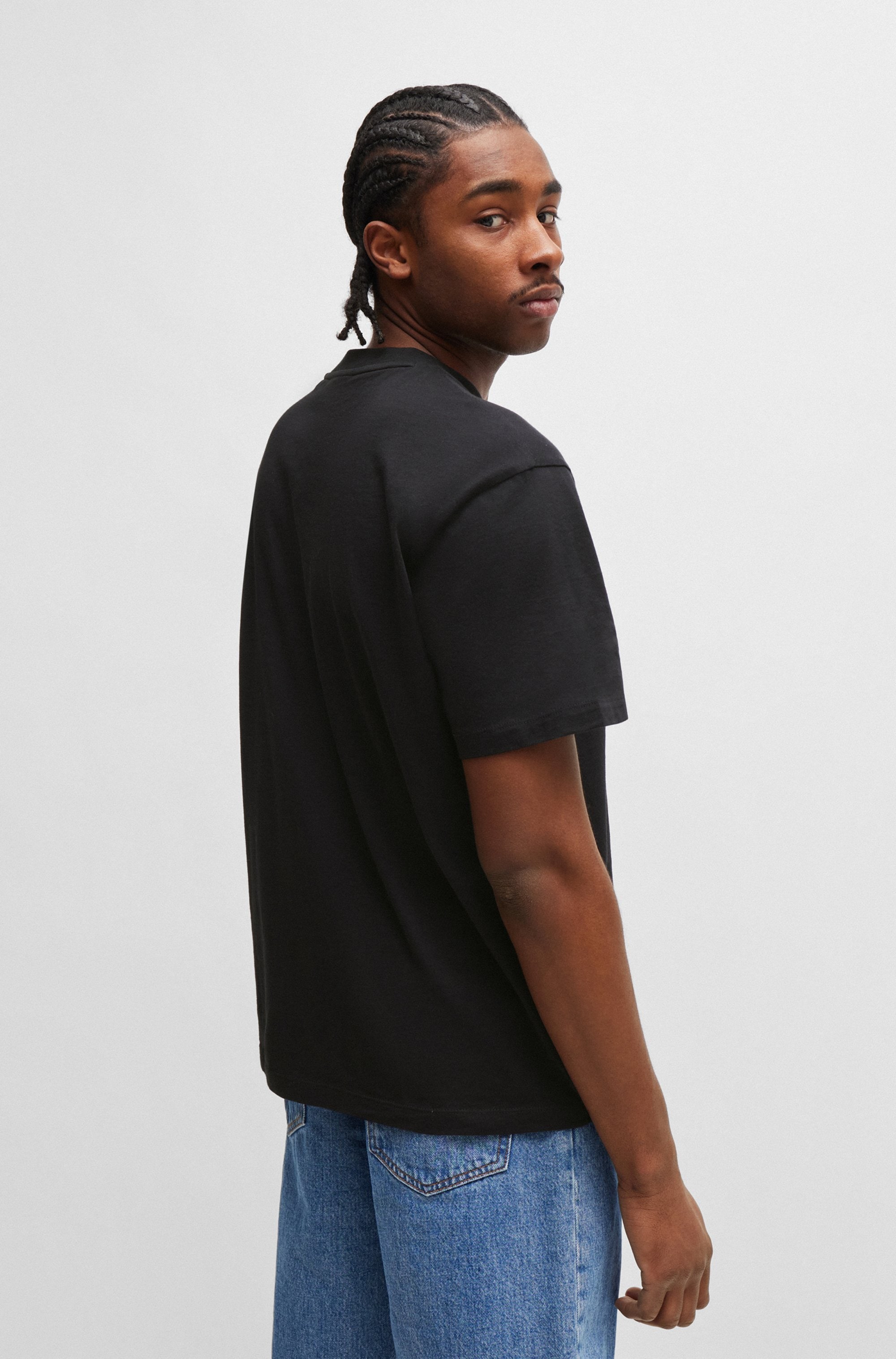 HUGO Blue T-Shirt »Nico«, mit großem Logo-Print, Unisex