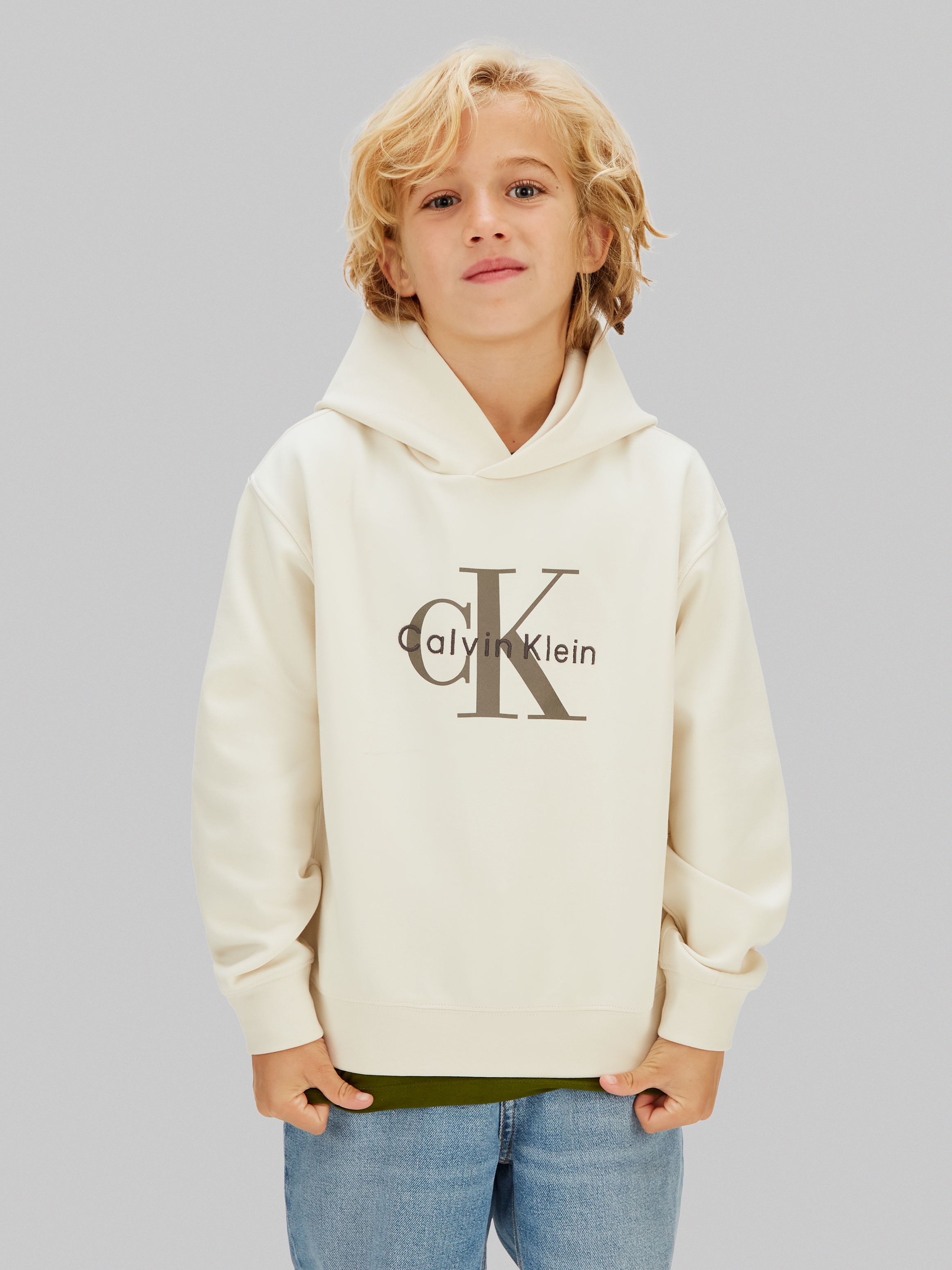 Calvin Klein Jeans Kapuzensweatshirt , Regular fit, für Kinder bis 16 Jahre
