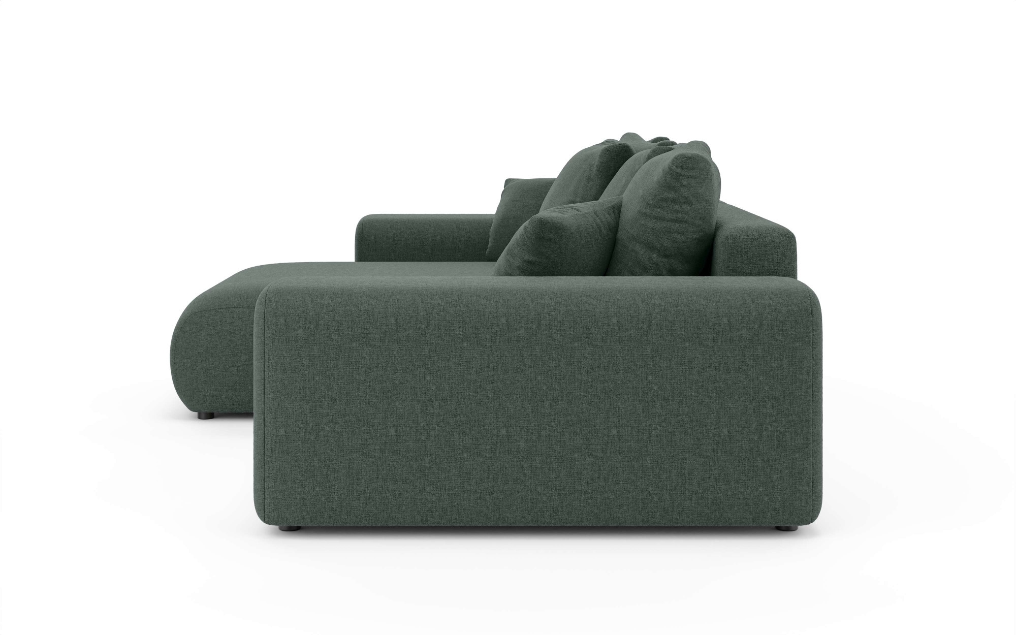 INOSIGN Ecksofa »LAKESIDE mit Bettfunktion und Bettkasten, B/T/H 257/166/84 cm«, L-Form, Recamiere beidseitig montierbar, Wellenunterfederung