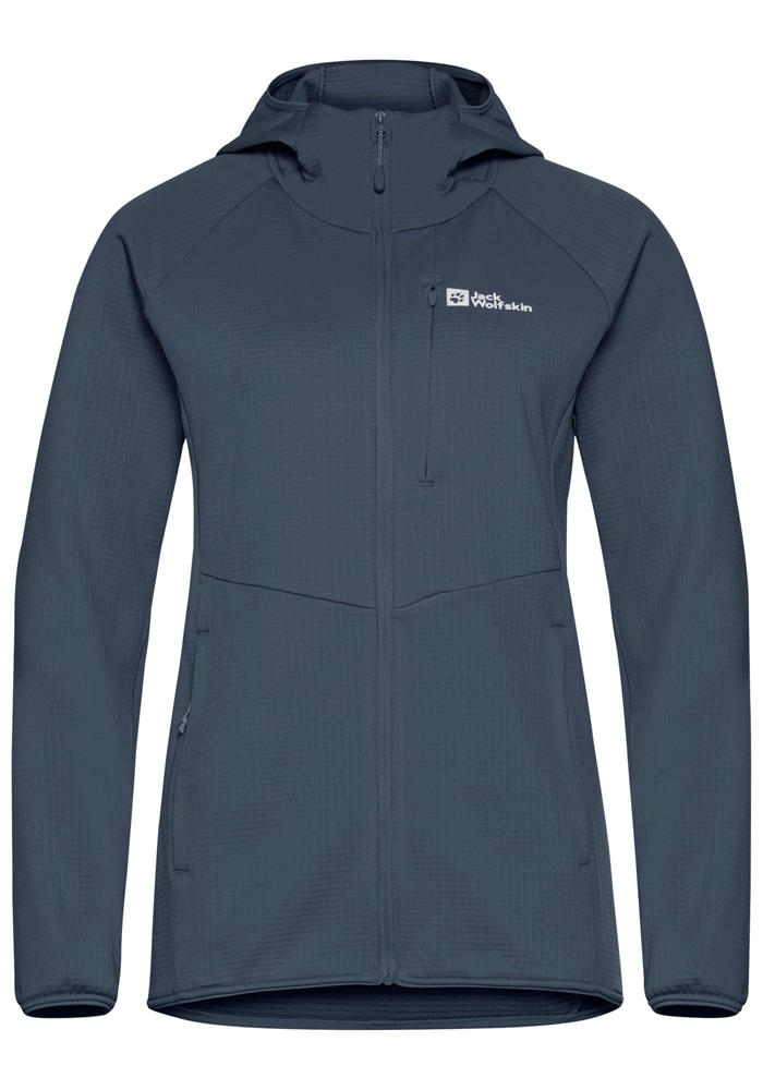 Jack Wolfskin Fleecejacke »KOLBENBERG HOODED FZ W«, mit Kapuze