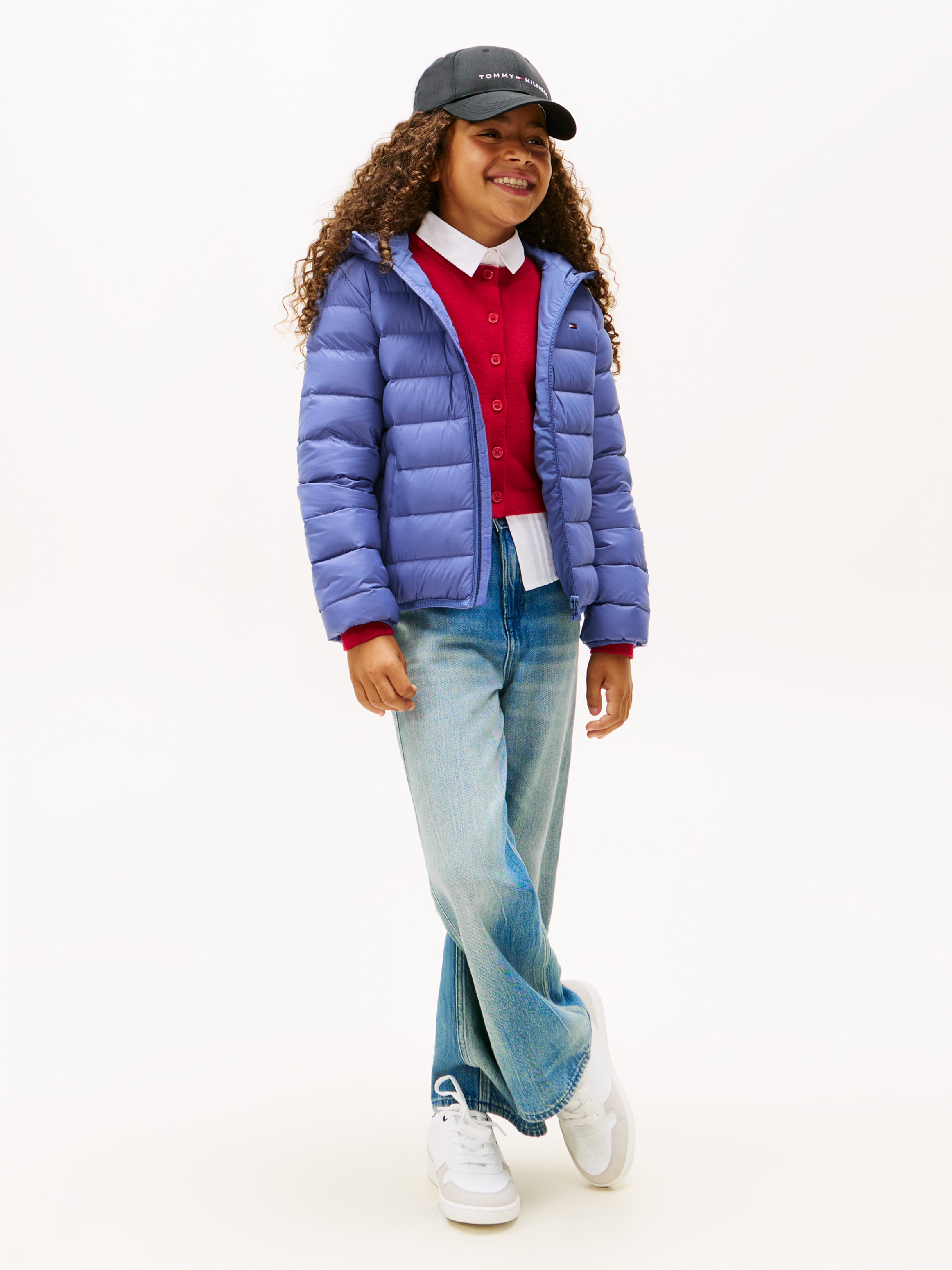 Tommy Hilfiger Steppjacke »U LIGHT DOWN HOODED JACKET« mit Kapuze Kinder bis 16 Jahre