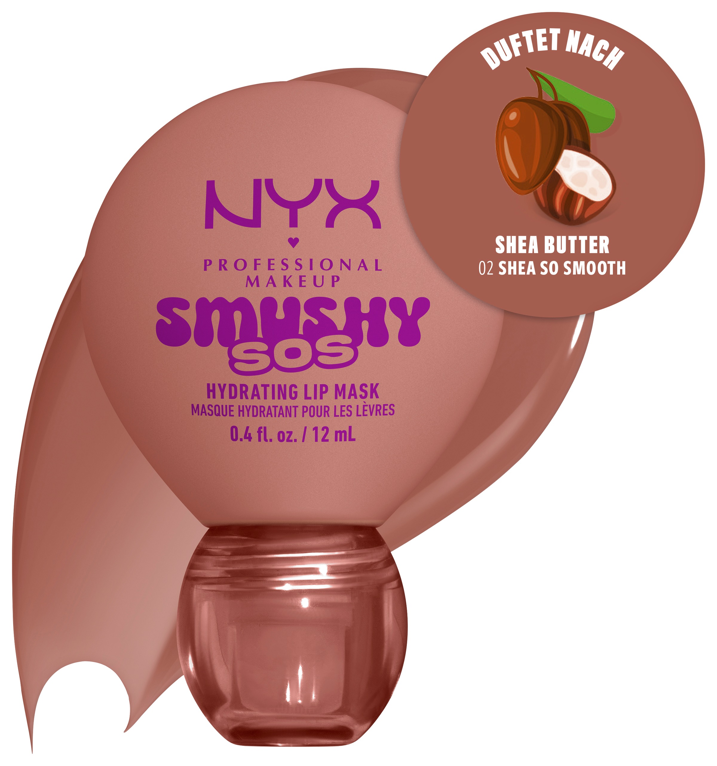 NYX PROFESSIONAL MAKEUP Lippenpflegemittel »SMUSHY SOS GLOSSSY LIP BALM« pflege, getönte Farbe und professioneller Shine, alles in einem