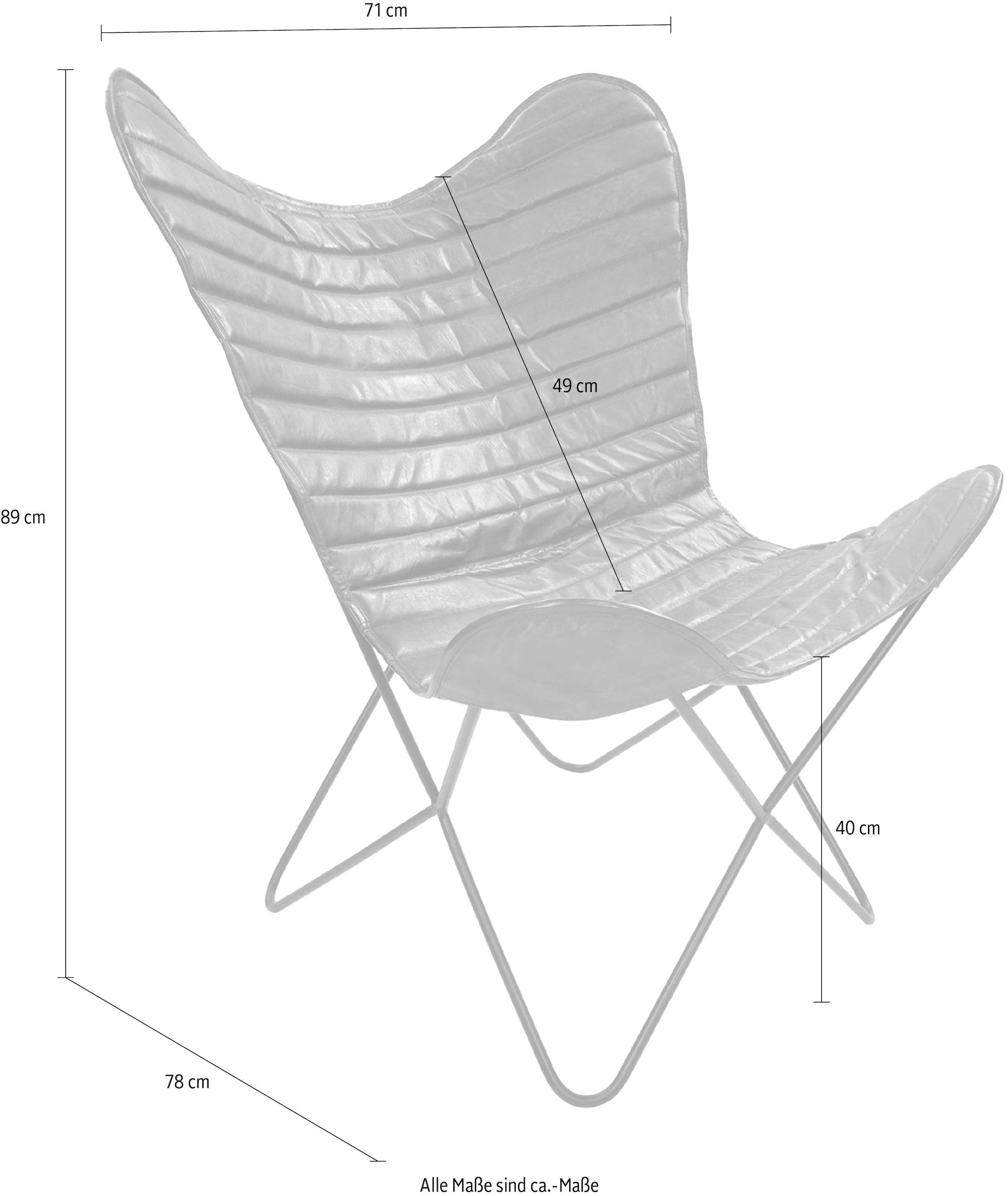 Kayoom 4-Fußstuhl »Schmetterling Stuhl Santiago«, pflegeleicht, hochwertig