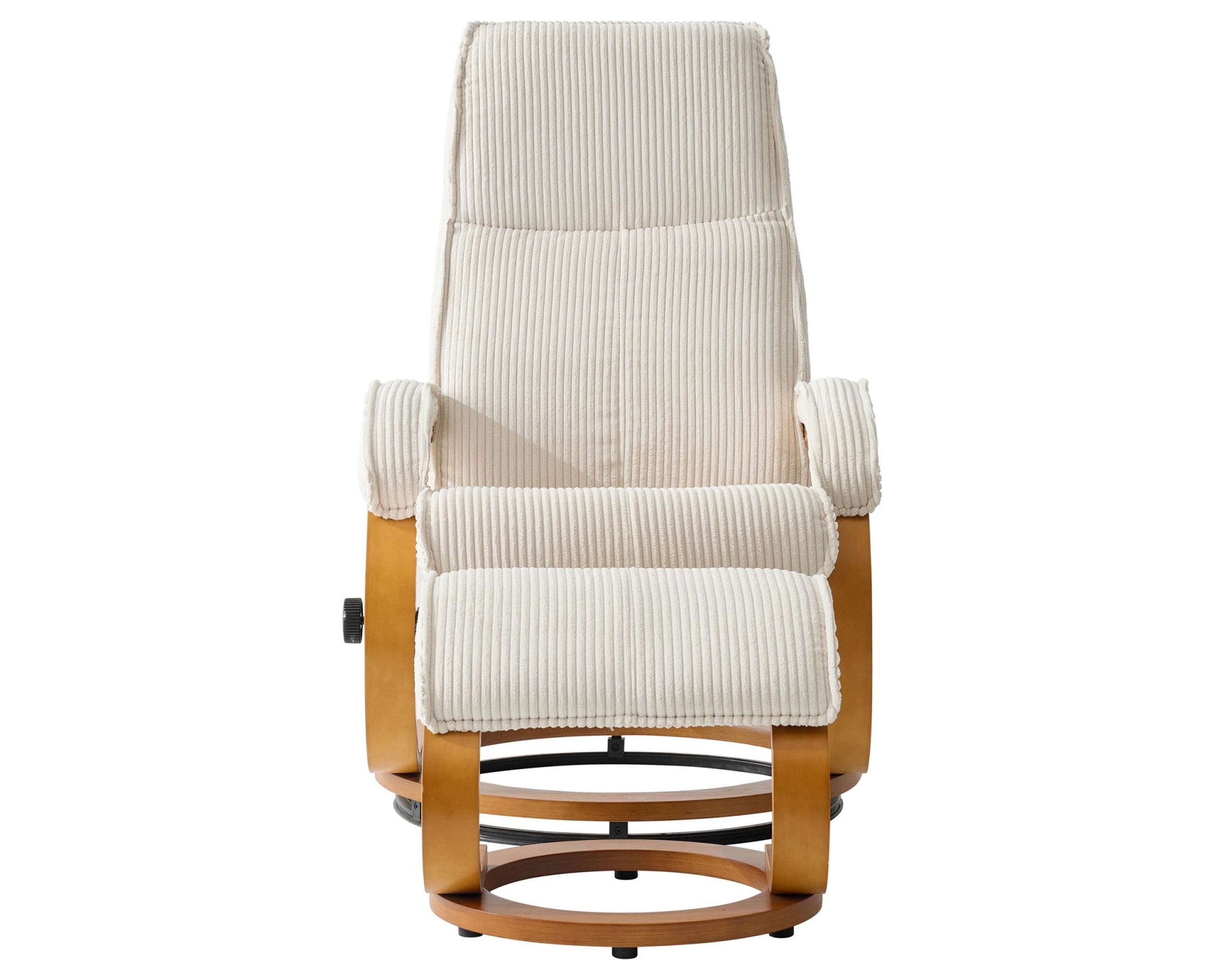 OTTO home Relaxsessel »mit Hocker PARIS neu: Cord - OTTO. Verlässliche Qualität.« bestehend aus Sessel und Hocker,  manuelle Relaxfunktion mit Drehfunktion, neu: Cord-Bezug