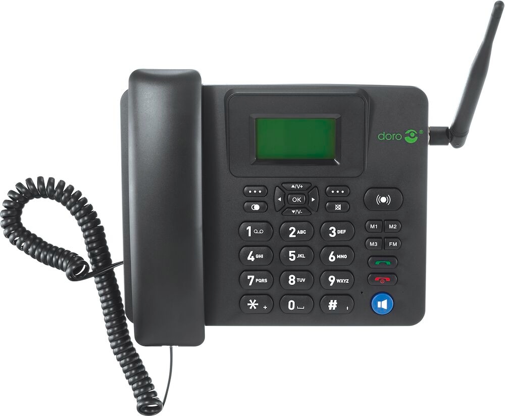 Doro Handy »4100H GSM Tisch Telefon«, Schwarz, 6,84 cm/2,694 Zoll, 0,08 GB Speicherplatz