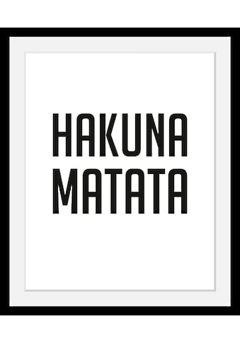 queence Bild »Hakuna Matata«, in 3 Größen, gerahmt kaufen