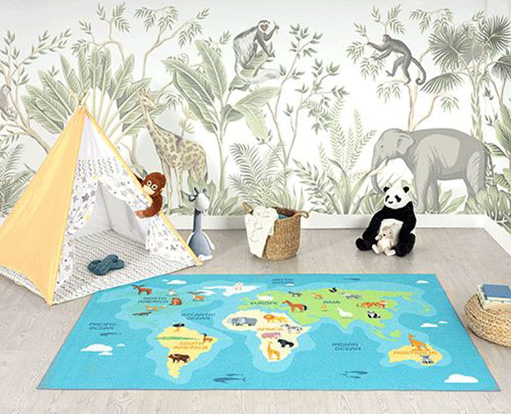 the carpet Teppich »Happy Life«, rechteckig, 4 mm Höhe, Life Kinderzimmer Teppich Spielteppich pflegeleicht