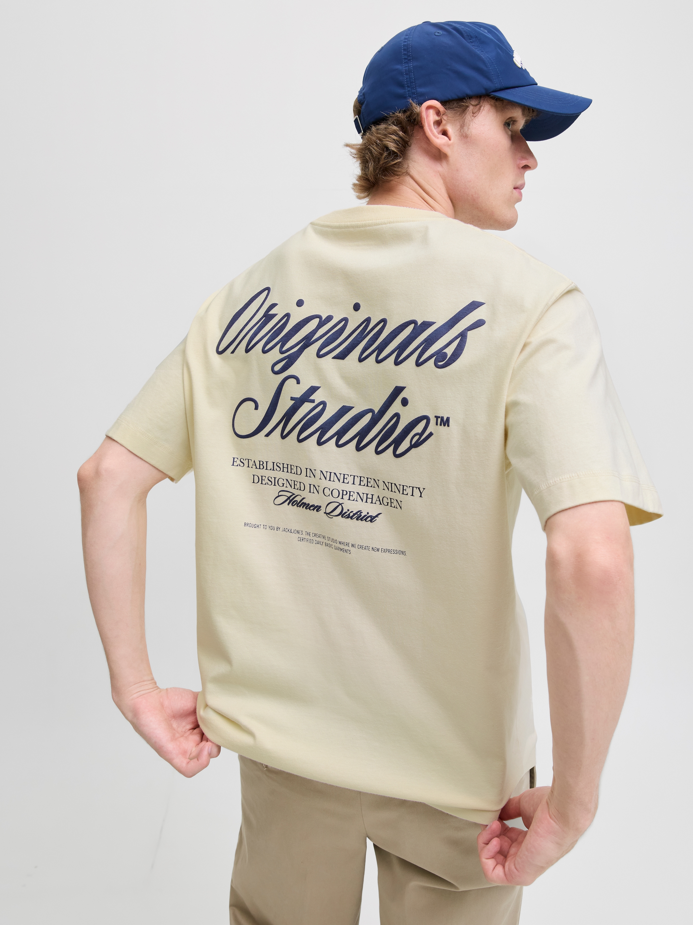 Jack & Jones Kurzarmshirt »JORNORREBRO TYPO TEE SS CREW NECK NOOS«, mit Print
