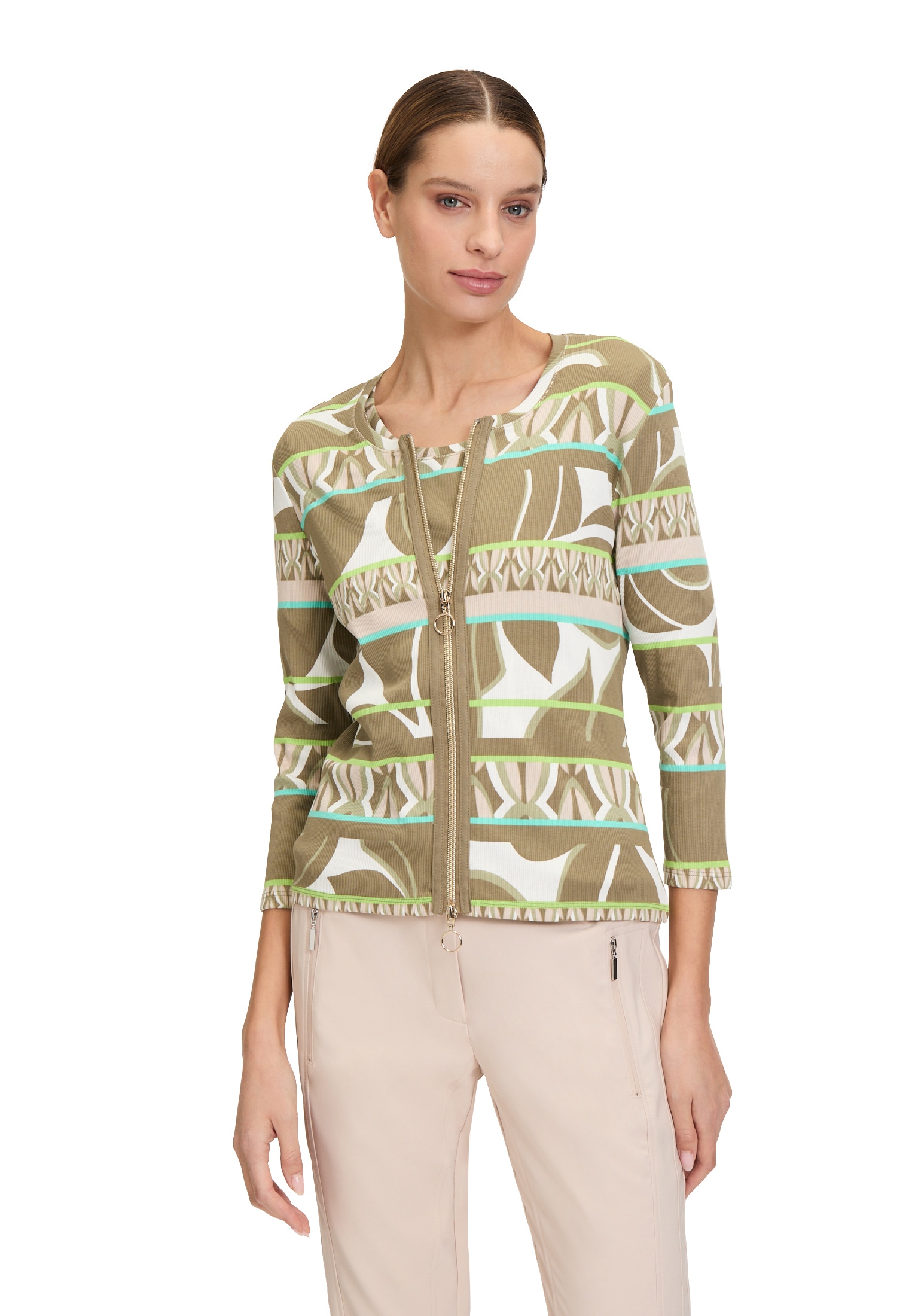 Betty Barclay 3/4-Arm-Shirt »Shirtjacke mit Rippenstruktur«