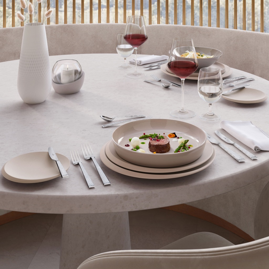 Villeroy & Boch Tafelgabel »Tafelgabel Blacksmith 205 mm 6er Set silber« Spülmaschinenfest