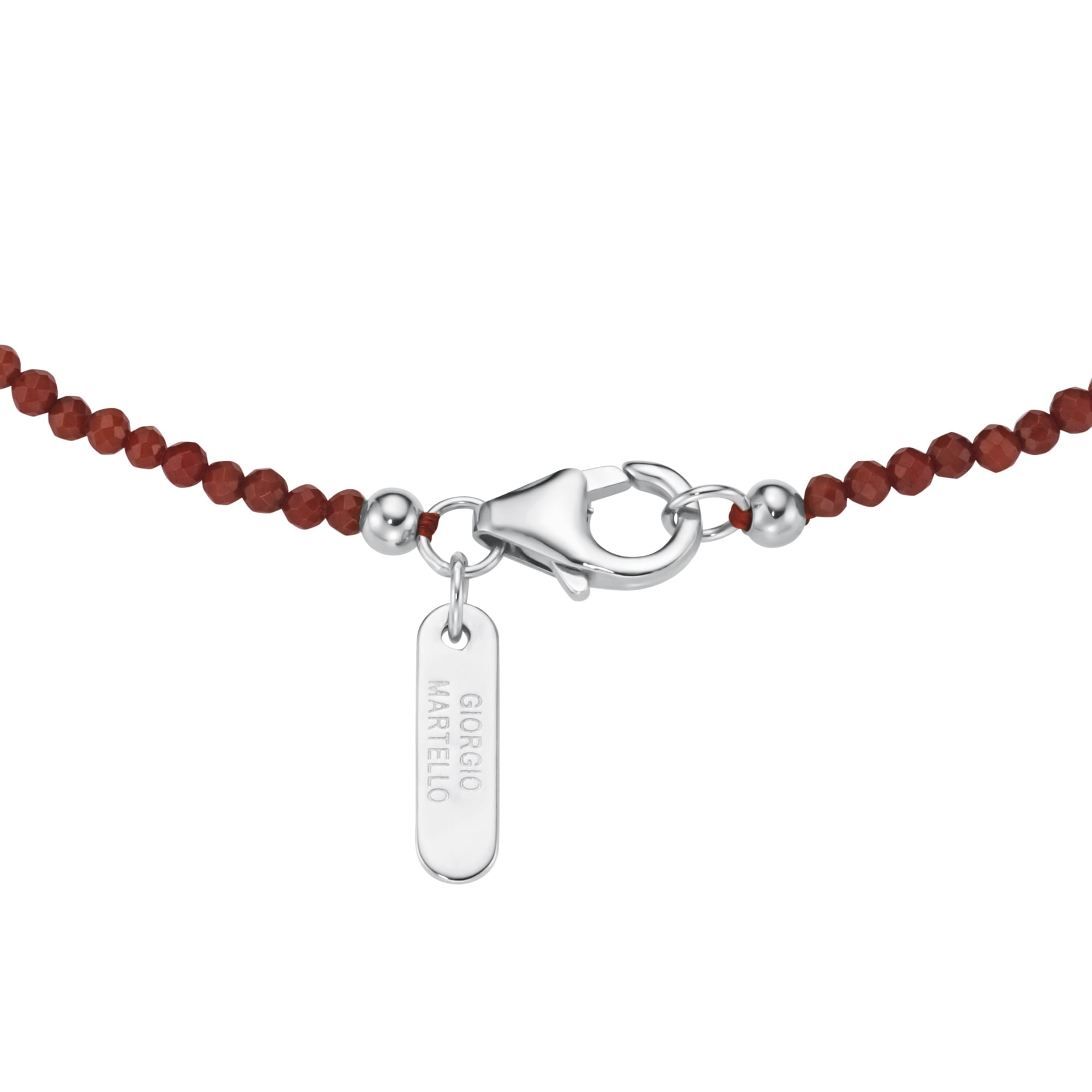 GIORGIO MARTELLO MILANO Collier »Collier mit Süßwasser-Perlen und Ziersteinen, Silber 925«