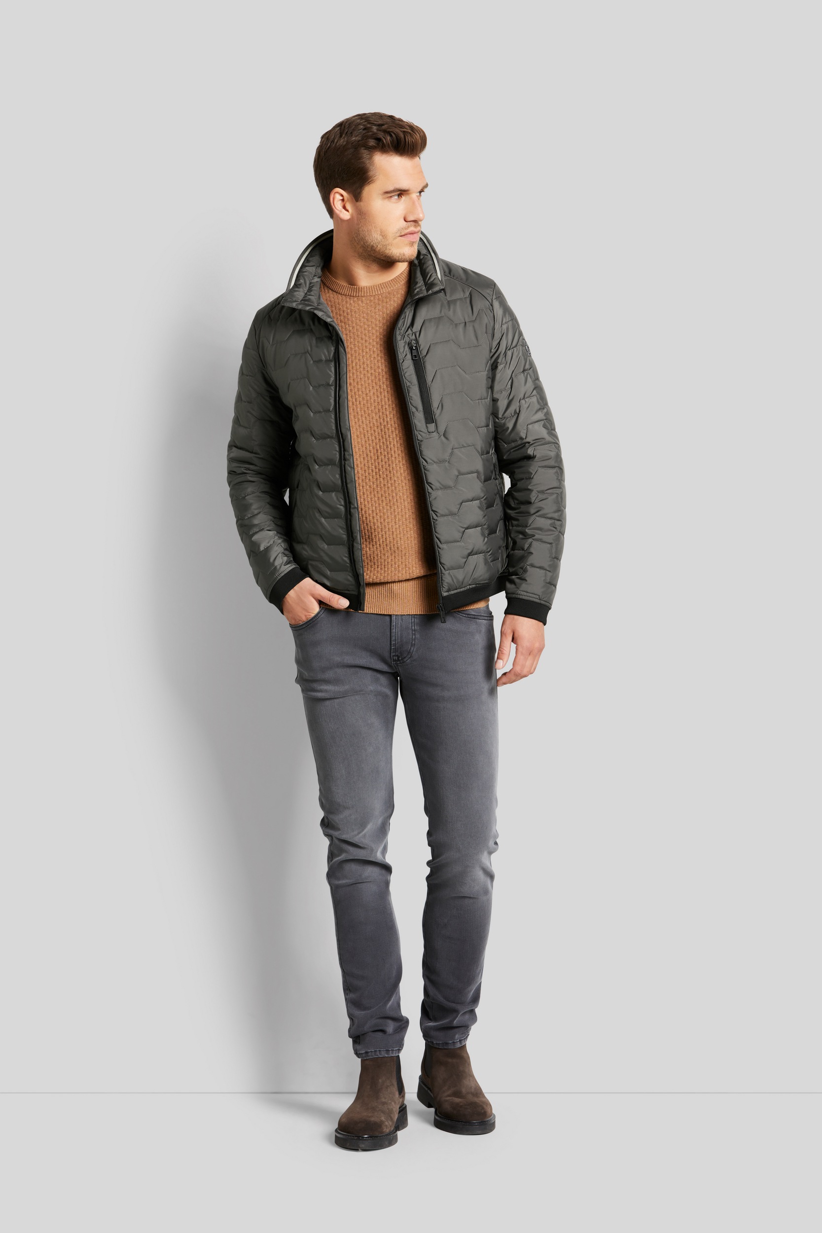 bugatti Blouson, ohne Kapuze, mit modernem Stehkragen