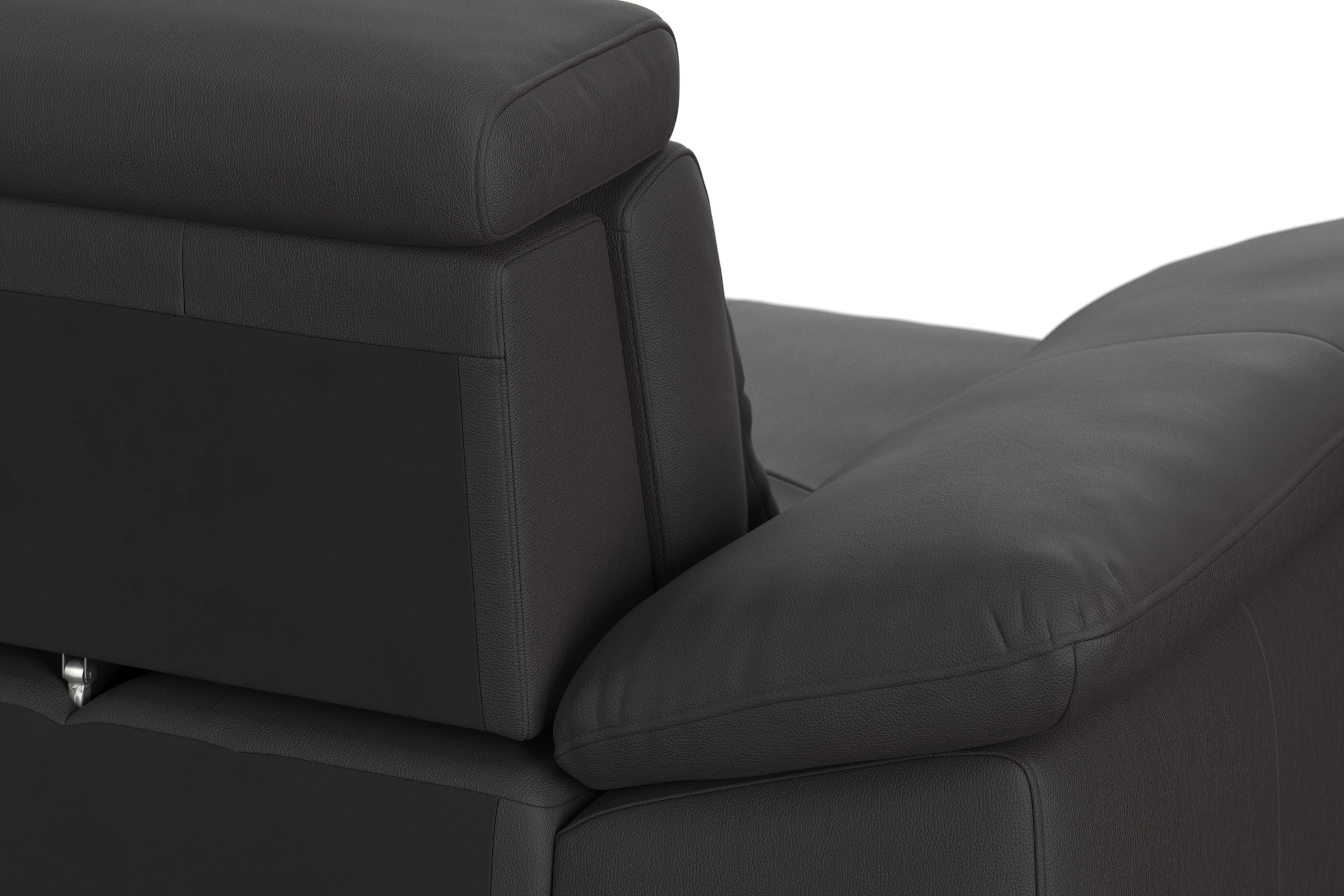 sit&more Ecksofa »Cabrio L-Form, mit Sitztiefenverstellung, Arm- und Kopfteilverstellung«, 2 Nierenkissen, Federkern, optional Bettfunktion und Stauraum