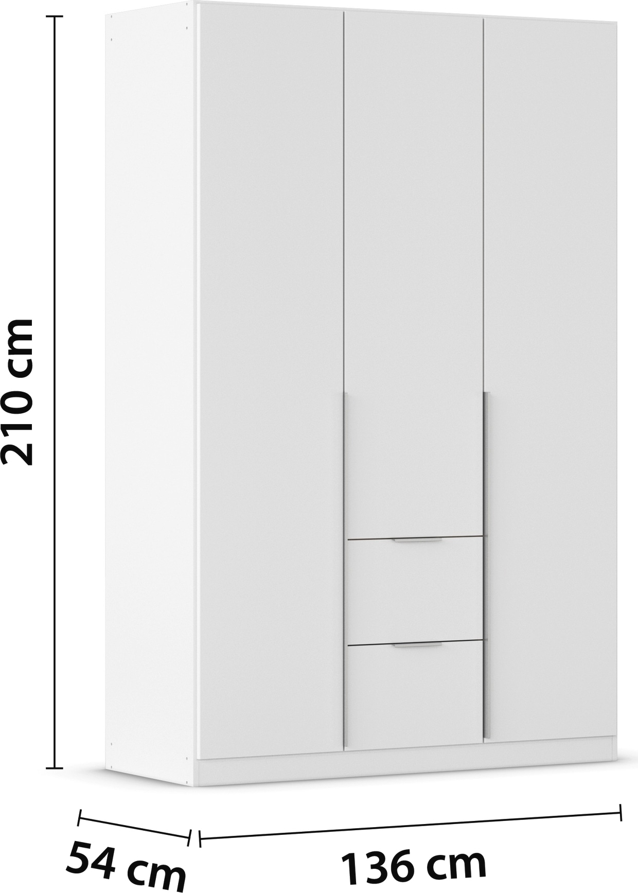 rauch Drehtürenschrank »Kleiderschrank Schrank Garderobe AGORDO mit Dekor- oder Hochglanzfront«, (in zwei Griff-Farben mit Dekor- oder Hochglanzfront), mit Außenschubkästen, in 6 Breiten und 2 Höhen MADE IN GERMANY