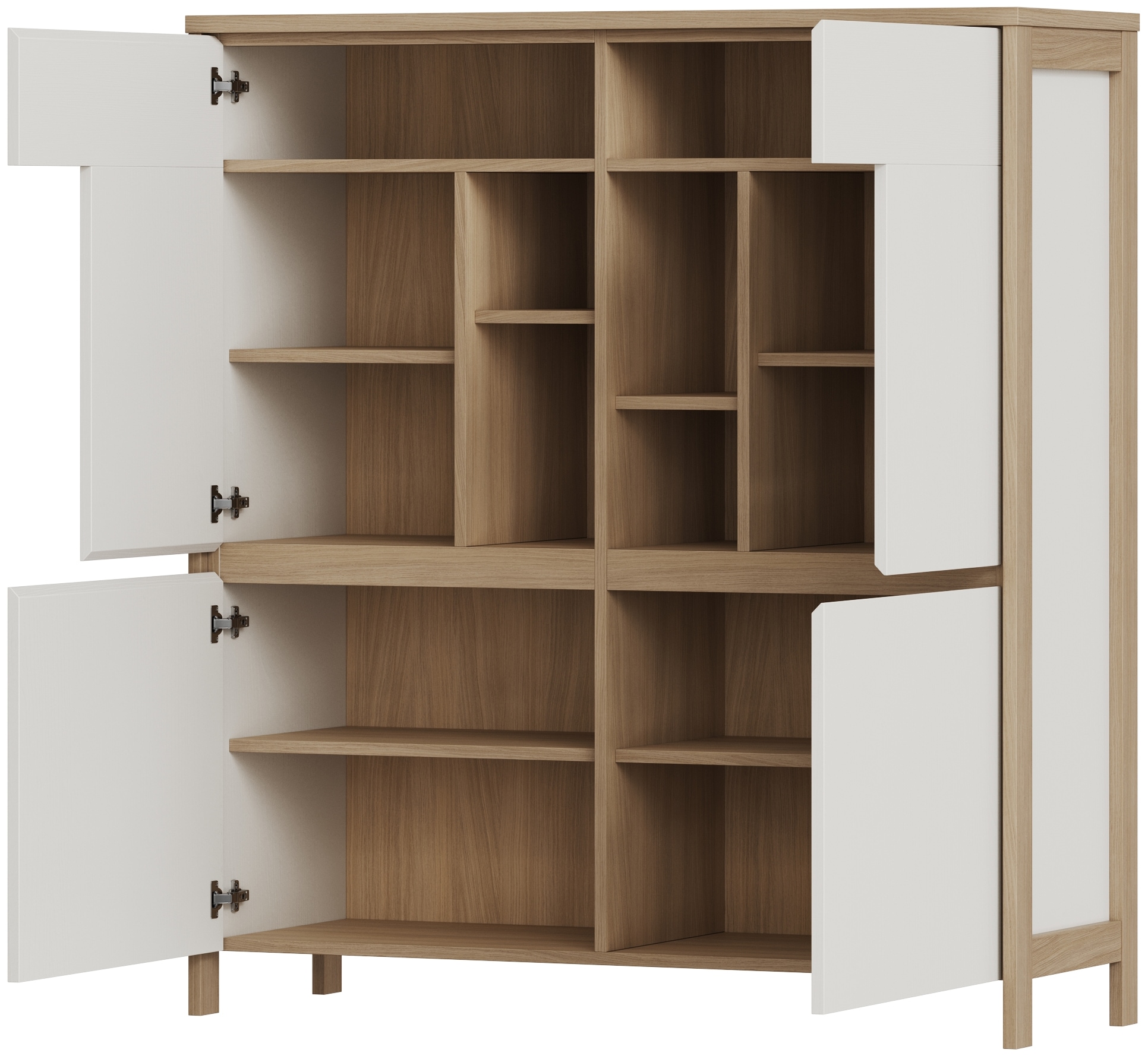 Home affaire Highboard »Stranda, moderner Schrank, Stauraumelement im Scandic-Style«, elegante Rahmenoptik, ausreichend Stauraum, vielseitig einsetzbar