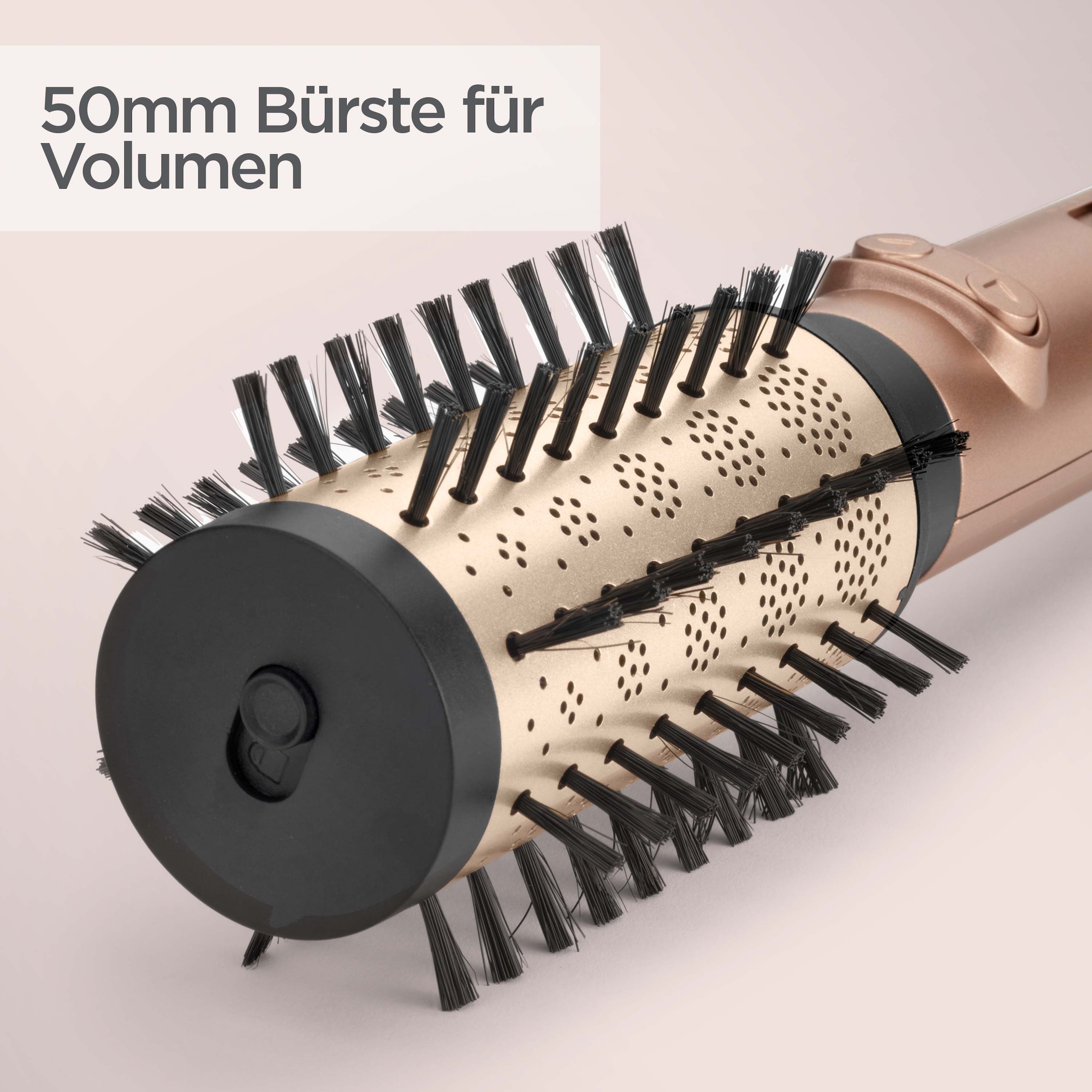 BaByliss Warmluftbürste »BaByliss Big Hair Dual Warmluftbürste rotierend,  AS952E« 2 Aufsätze Rotierender Rundbürstenföhn mit Ionen, 2 Aufsätze für Volumen, 650 W