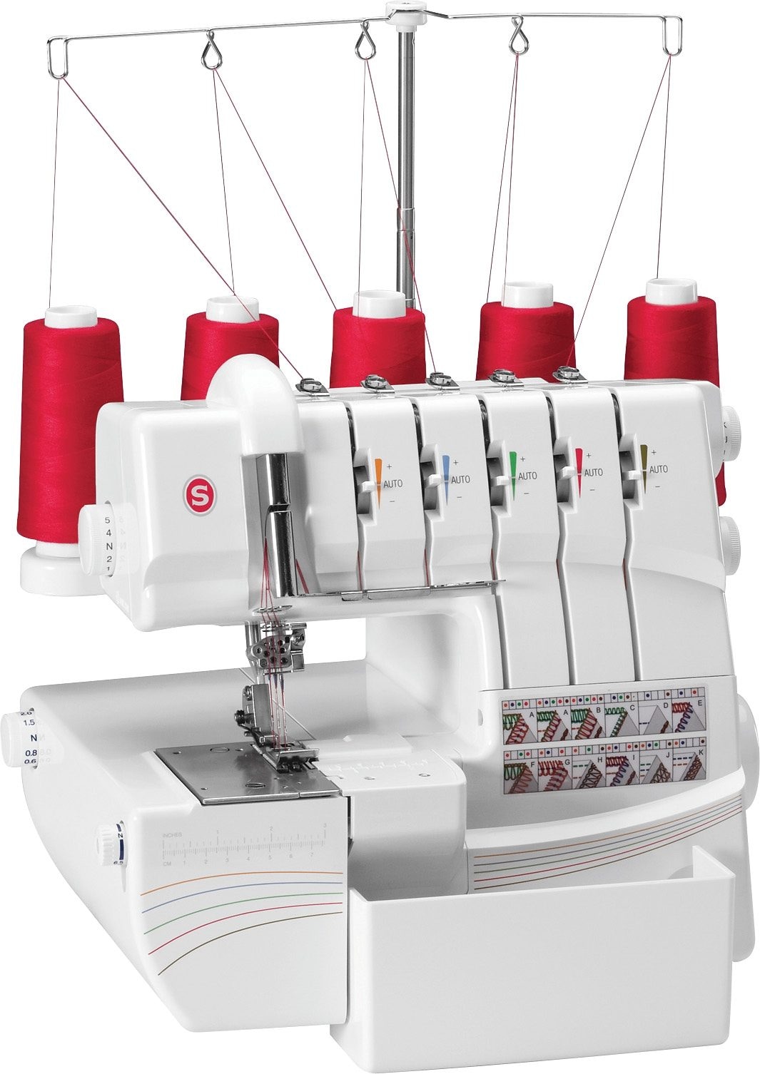 Singer Overlock-Nähmaschine »Professional 5 14T968DCD«, 14 Programme, 14 Stiche