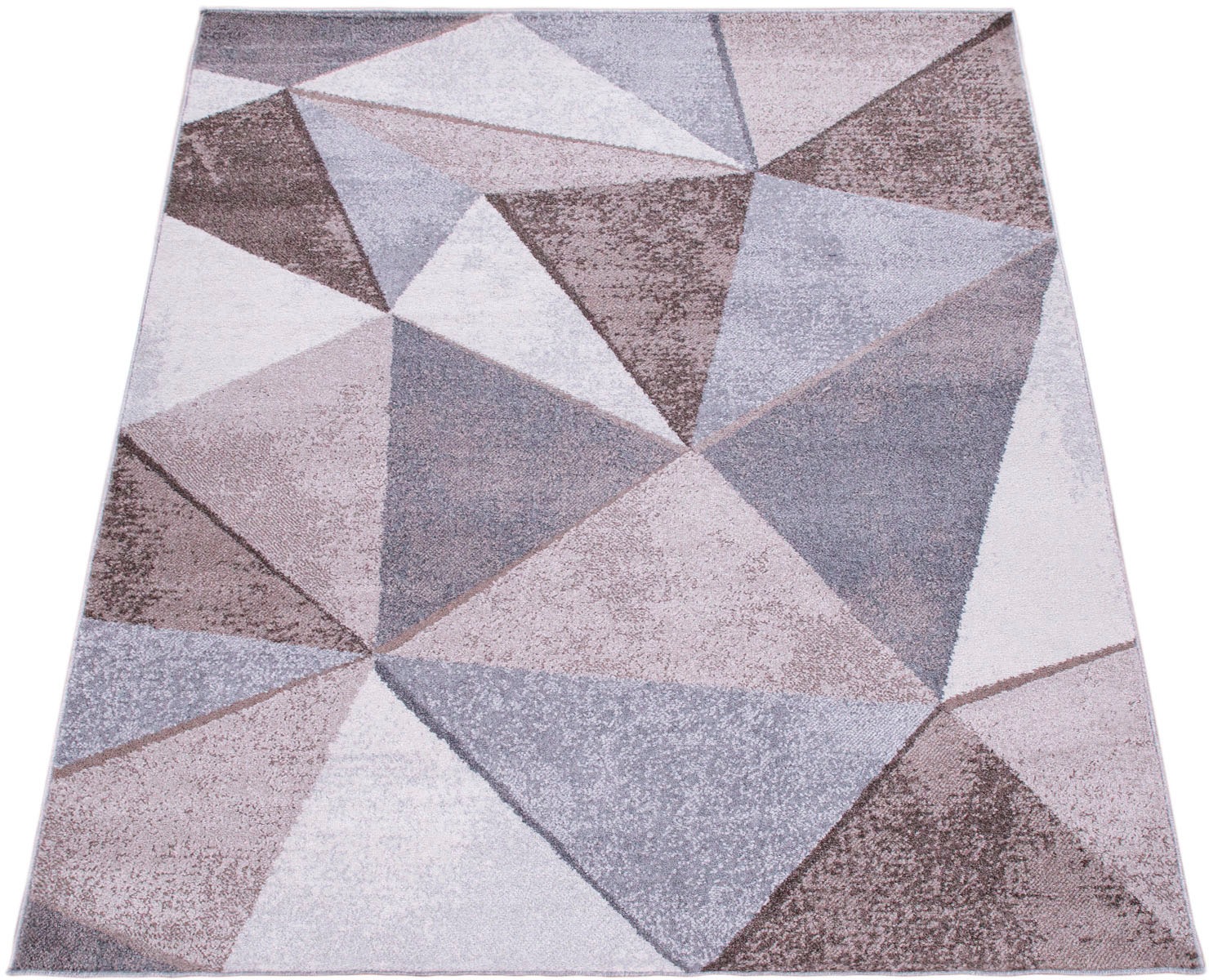Paco Home Teppich kaufen »Bari online Design, rechteckig, 874«, modernes geometrisches Kurzflor, Used-Look