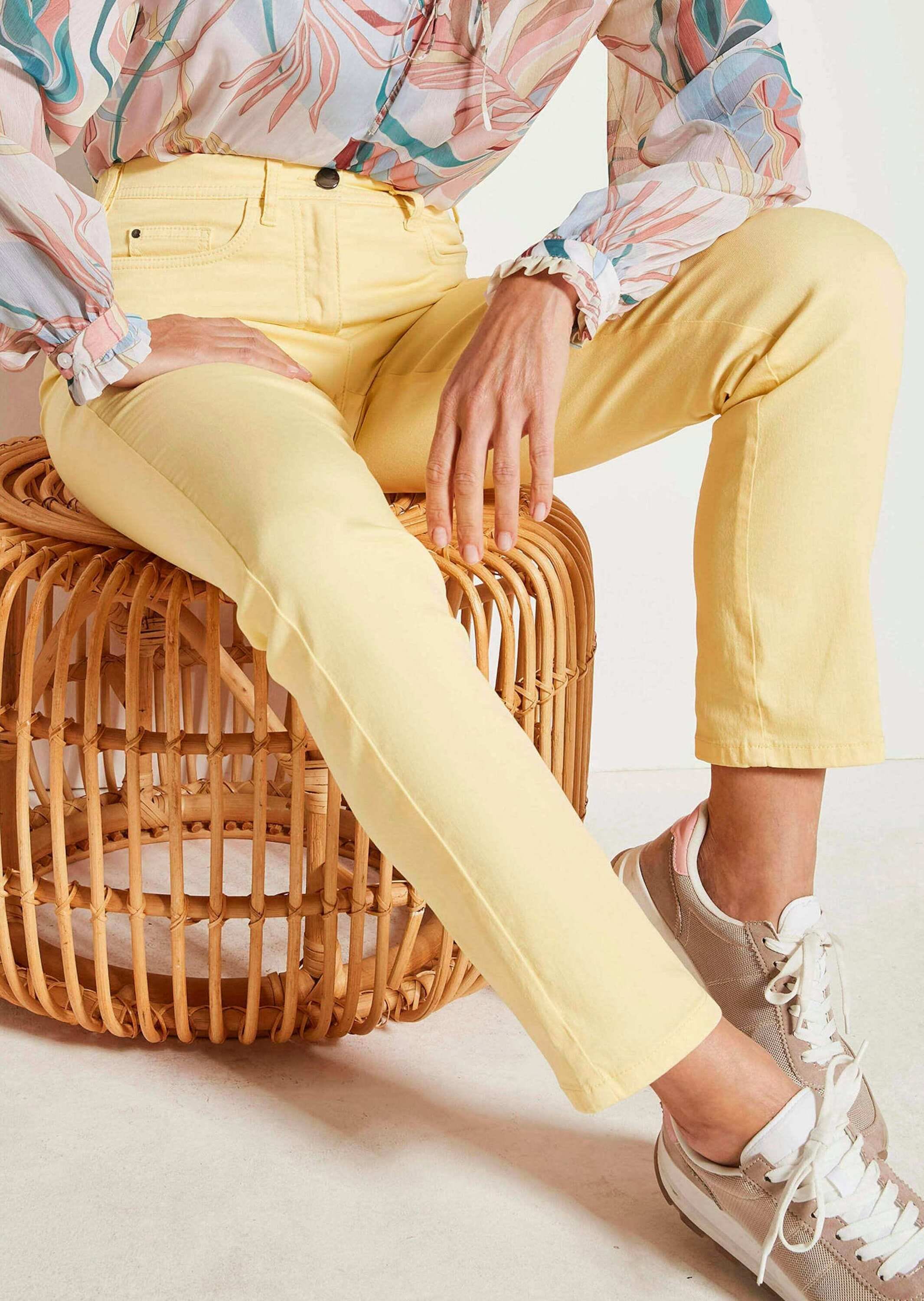 GOLDNER Regular-fit-Jeans »Kurzgröße Damen Jeans Slim Fit LOUISA mit Stretch-Anteil« Ohne