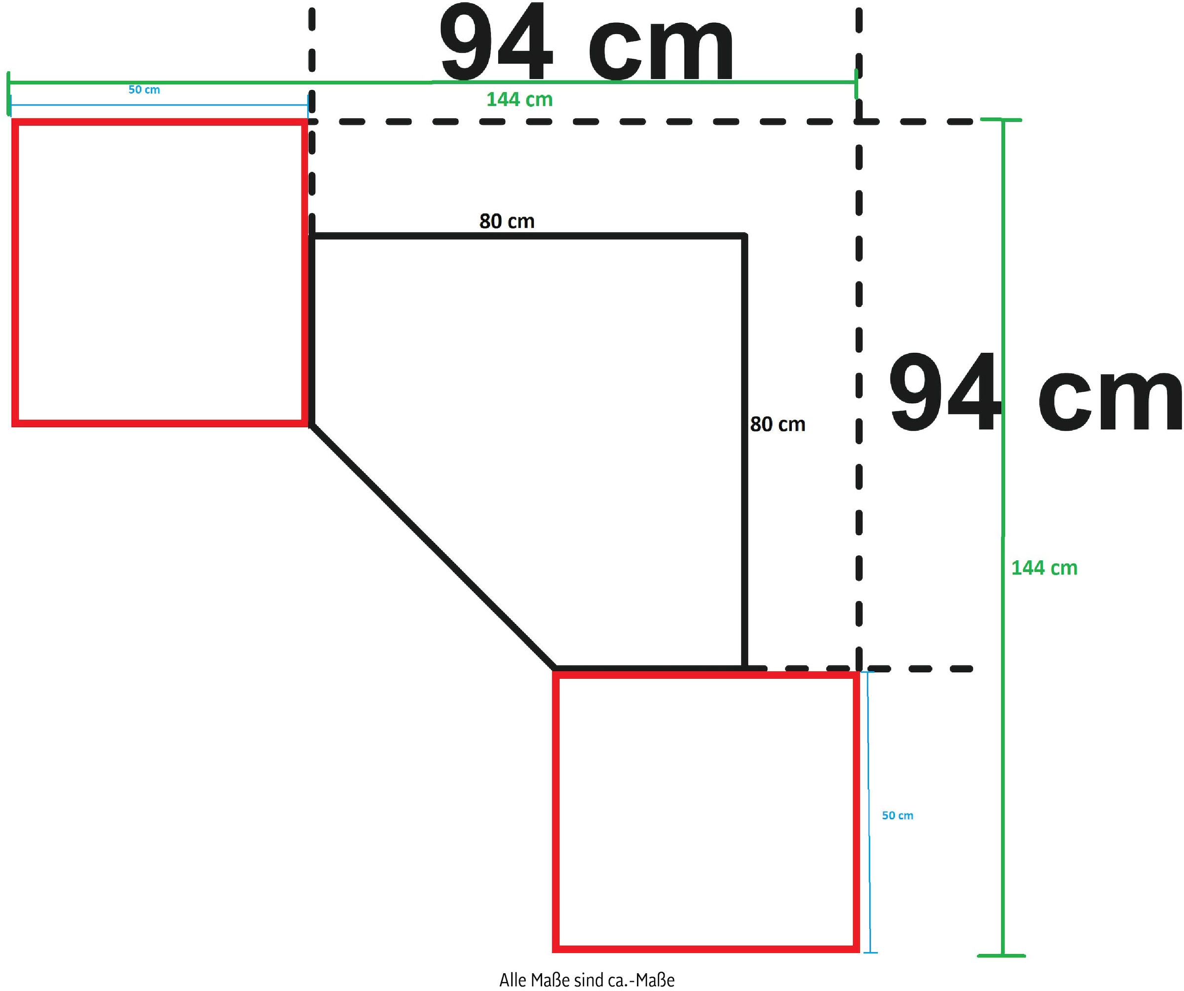 Wimex Schranksystem »Münster«, (Spar-Set, 3tlg: Eckschrank+ 2 Schränke 50cm breit), Mehrzweckschrank