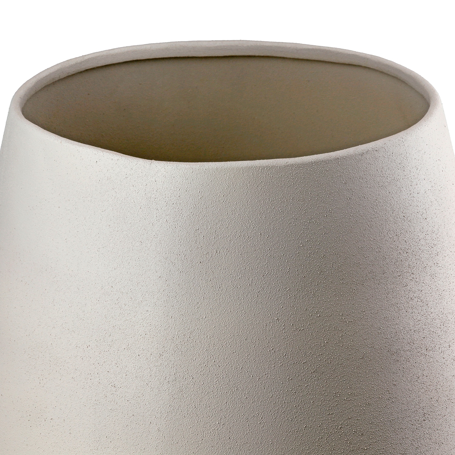 GILDE Tischvase »Vase rund Echo beige«