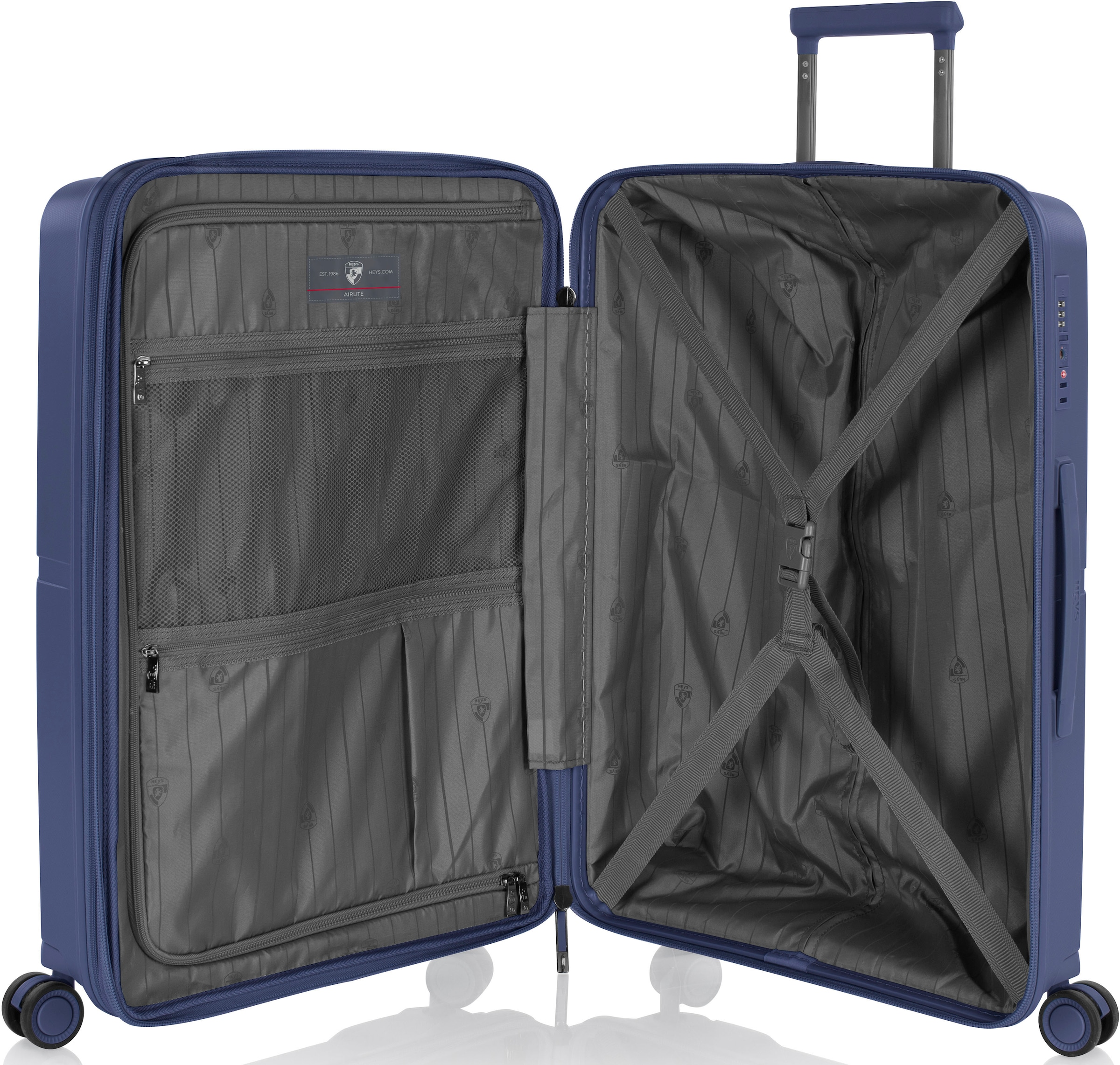 Heys Hartschalen-Trolley »AirLite, verschiedene Größen und Farben«, 4 Rollen, Heys x Joachim Llambi Hartschalen-Koffer TSA Schloss