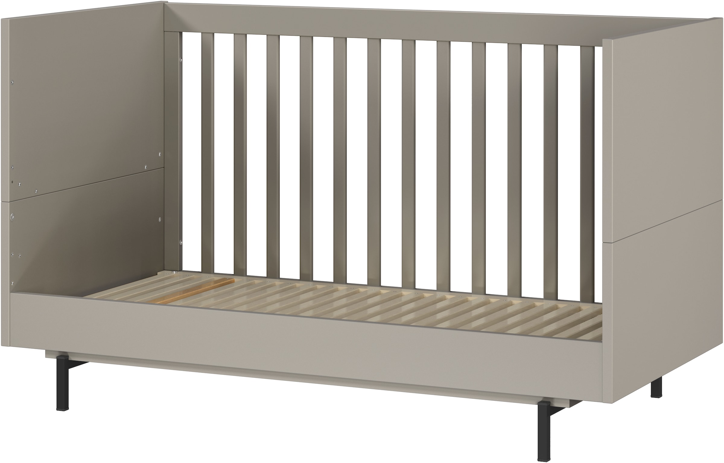 GERMANIA Kinderbett »Tomino in 2 Ausführungen«, (Set, 2 tlg.), inkl. Umbauseiten, B/H/T 144/87/75 cm, belastbar bis 100 kg