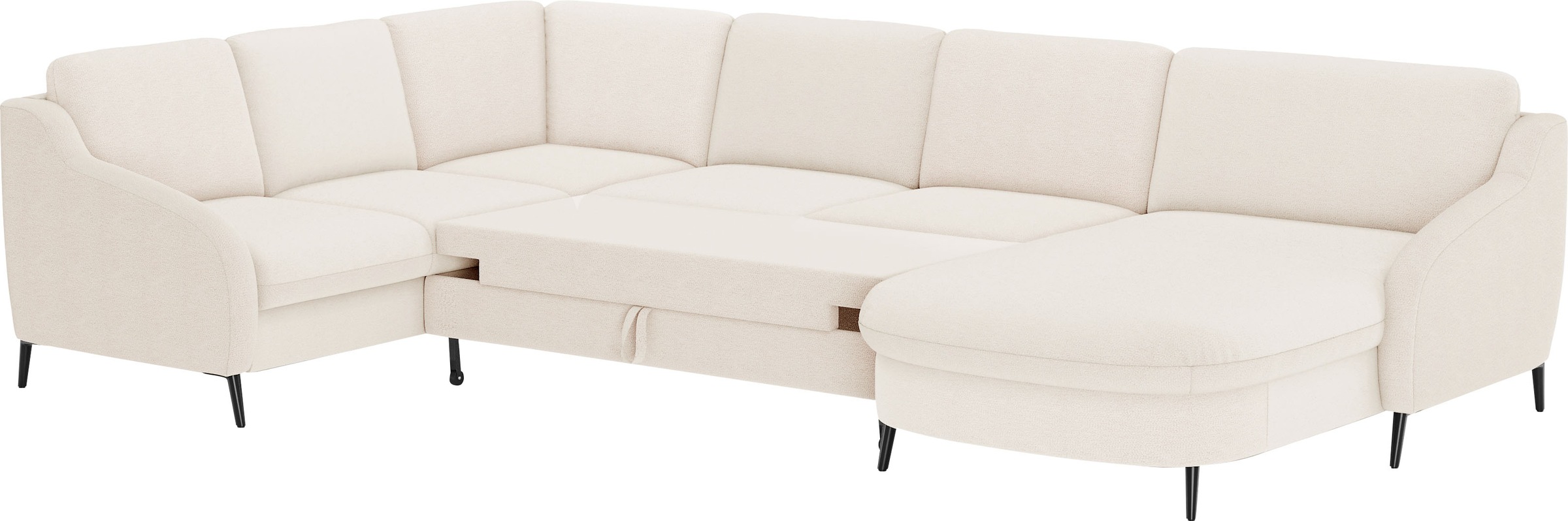 sit&more Wohnlandschaft »Soul U-Form«, wahlweise mit Bettfunktion und Bettkasten oder Schubkasten