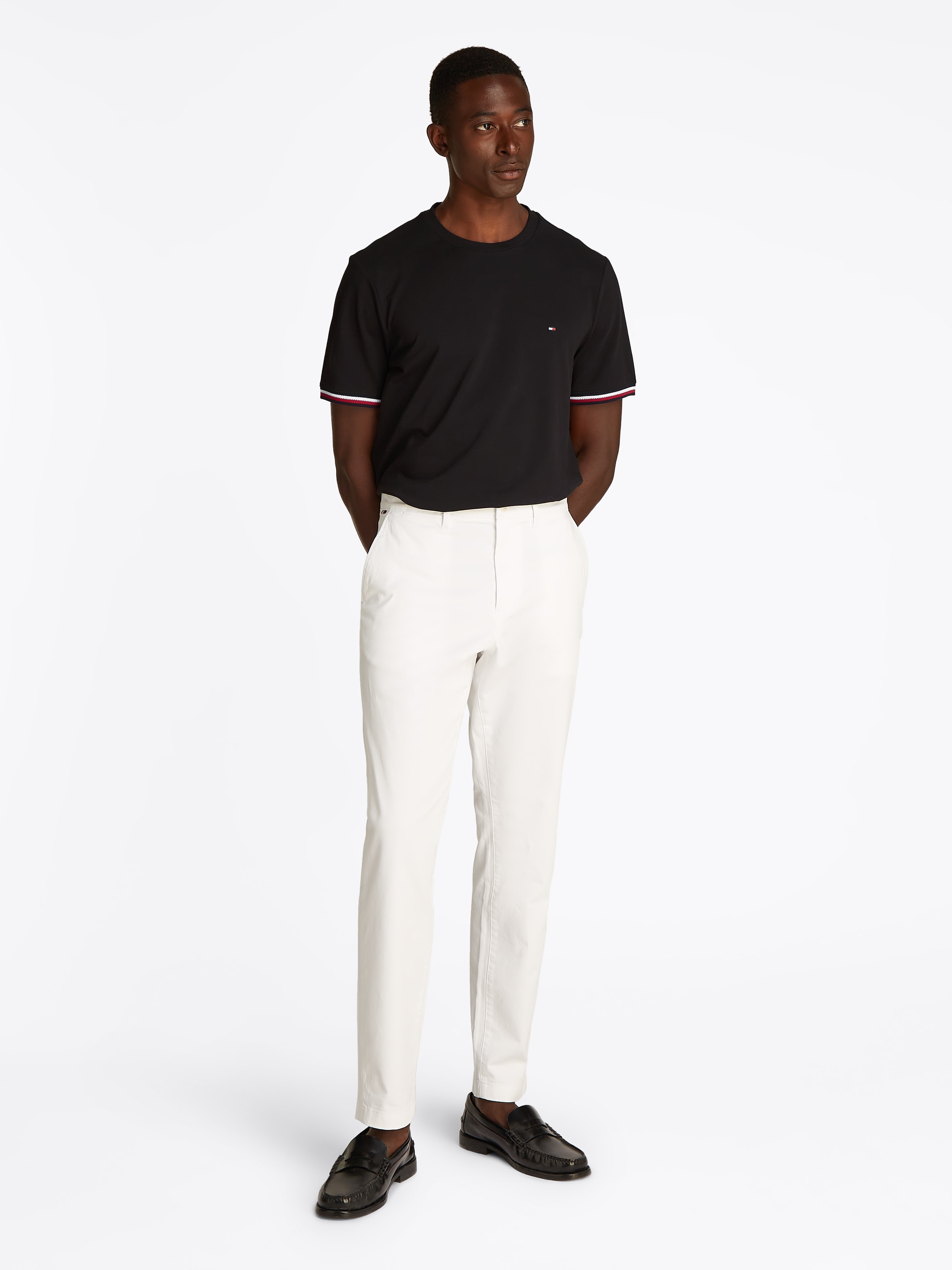 Tommy Hilfiger T-Shirt »GLOBAL STRIPE CUFF TEE«