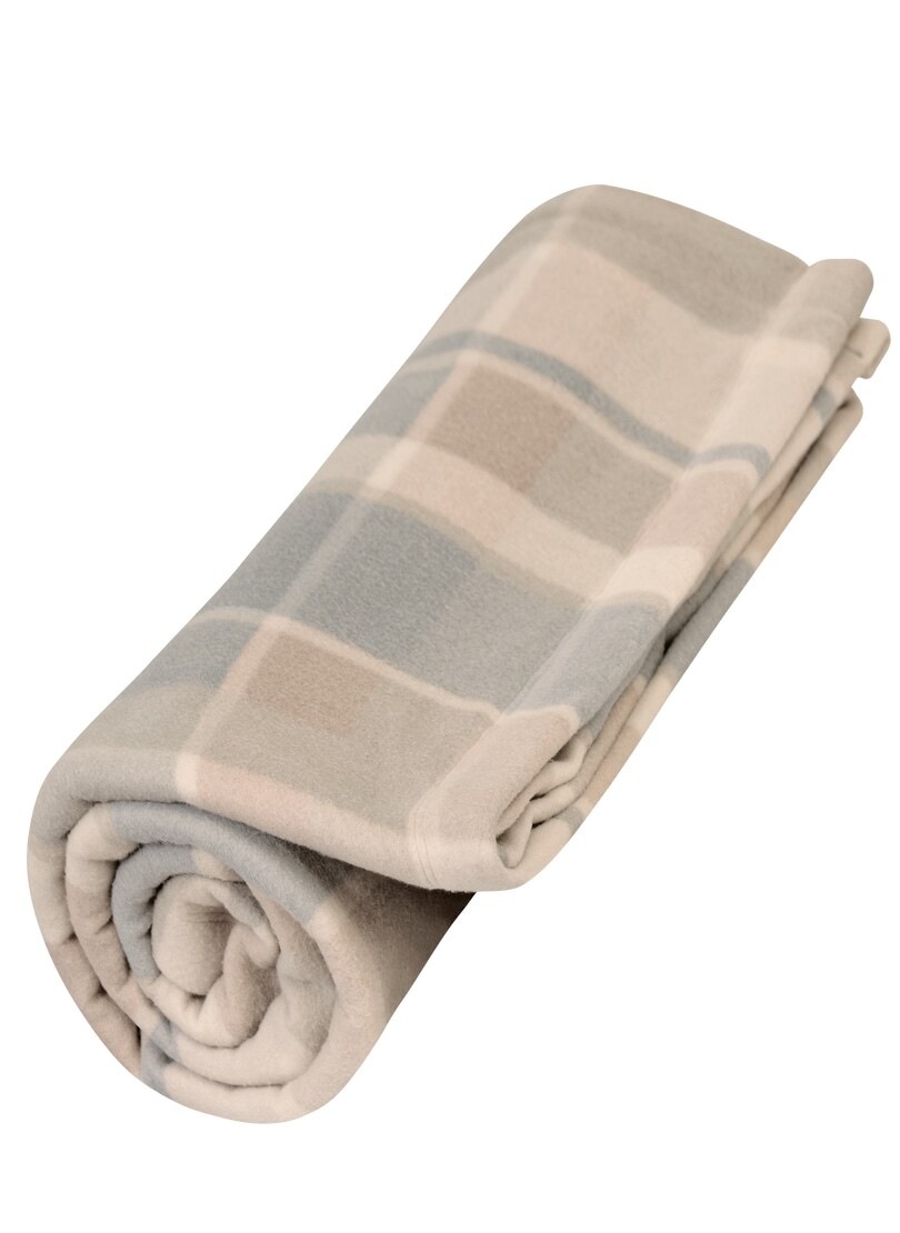 bestellen Fleeceschal Fleece-Decke Karo-Muster« UNIVERSAL | online »TRIGEMA mit Trigema