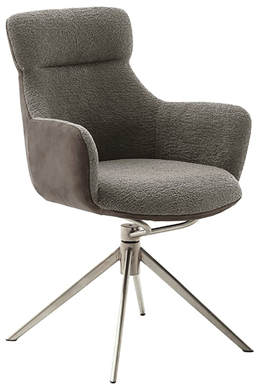 MCA furniture Esszimmerstuhl »PELION«, Feingewebe, (2er-Set), drehbar 360°, Dreh- & Schwingfunktion, Sitzhöhe ca. 50 cm