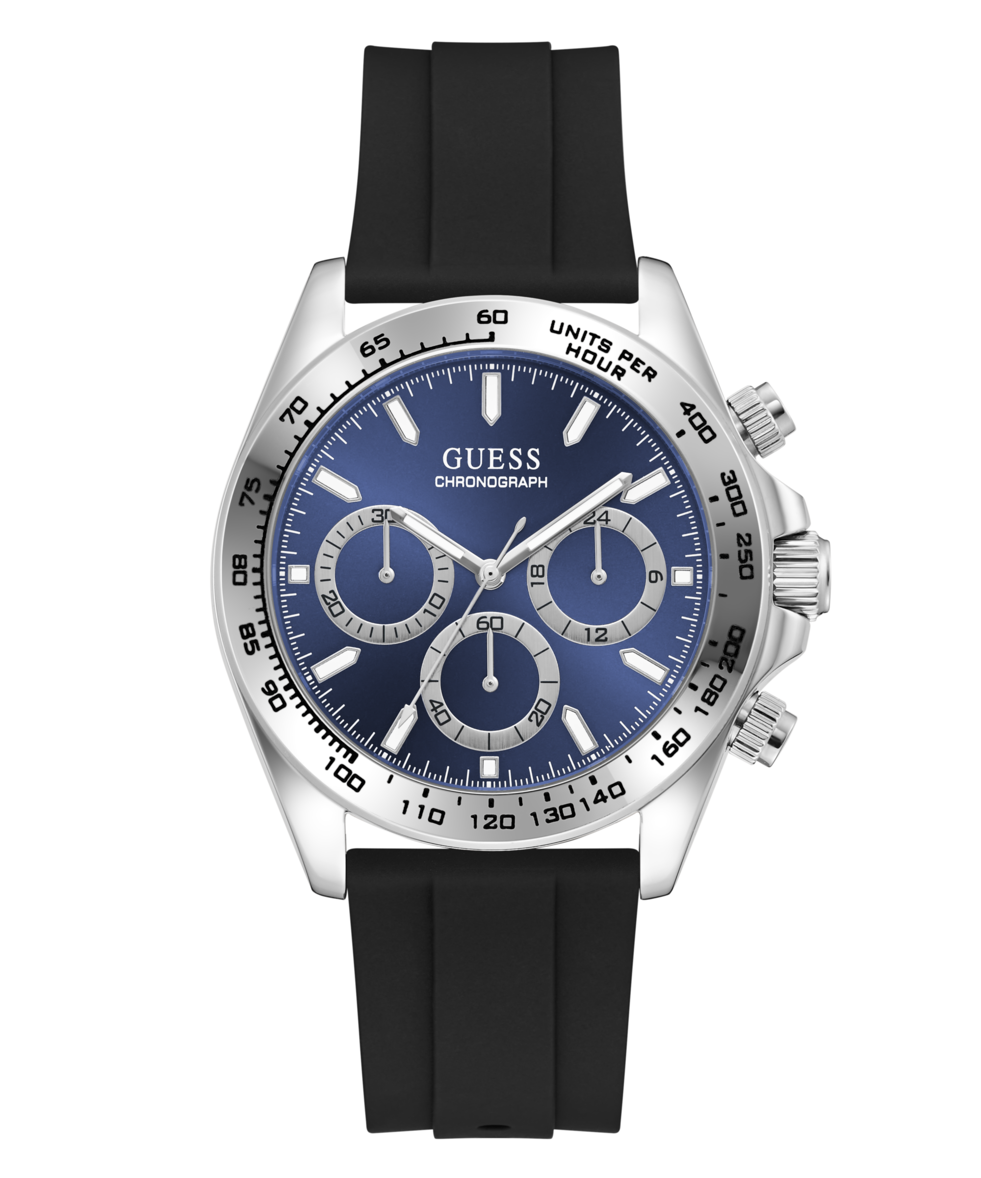 Guess Chronograph »ARTHUR« Quarzuhr, Armbanduhr, Herrenuhr, Silikonarmband, analog, Tag