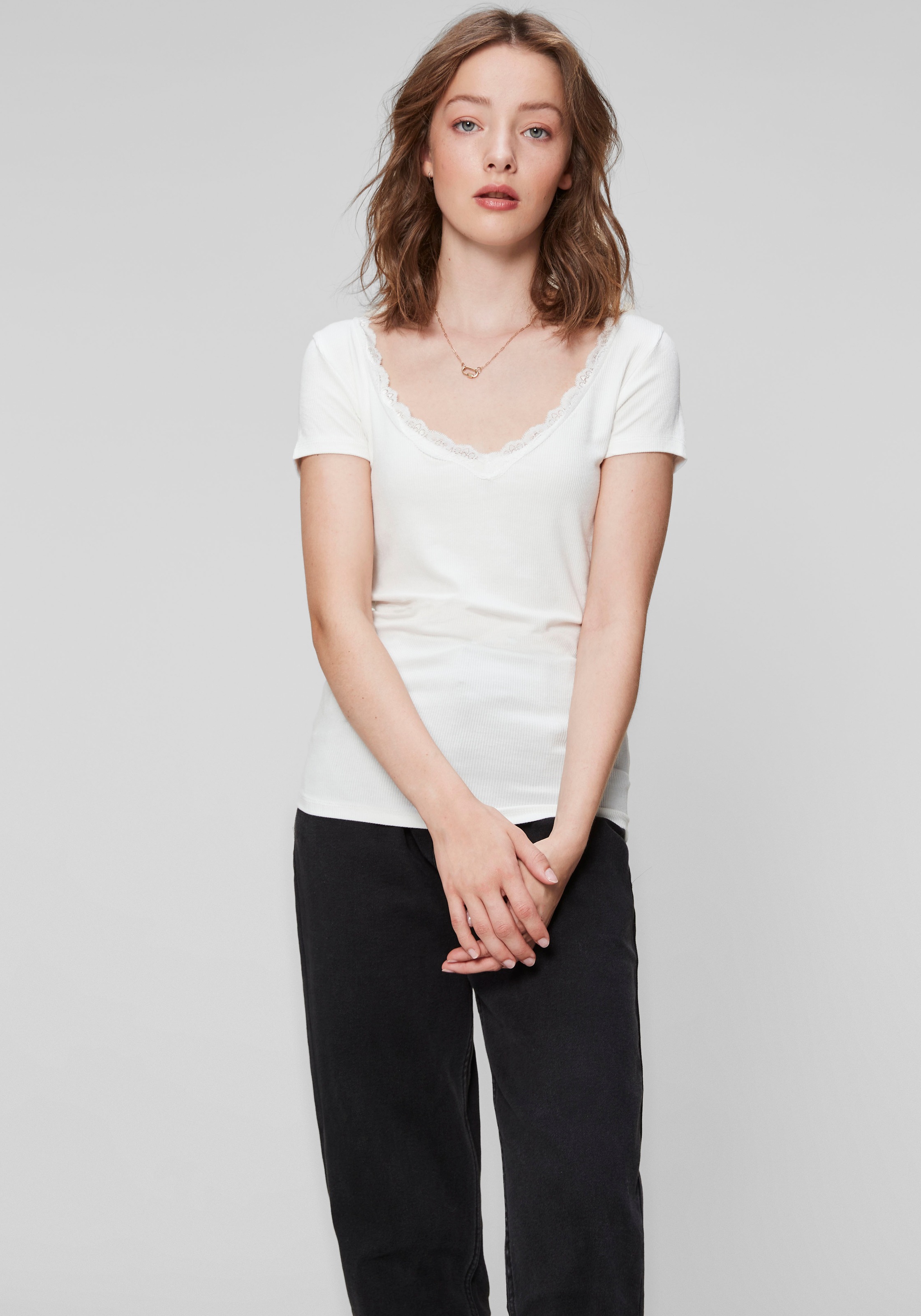 HaILY’S V-Shirt, mit Spitze