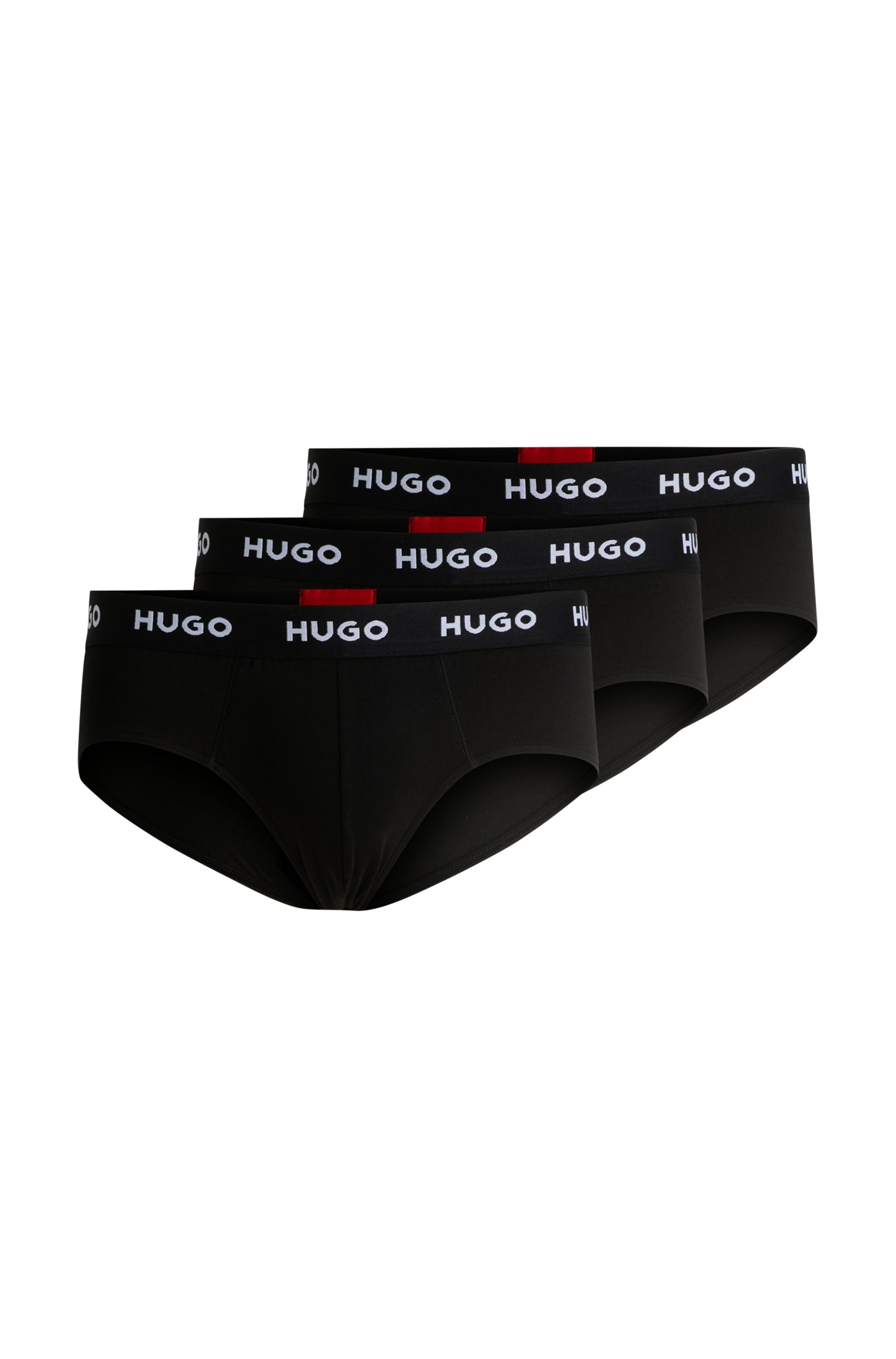 HUGO Underwear Hüftslip »HIPBRIEF TRIPLETPACK«, (Packung, 3 St., 3er Pack), mit modischem HUGO Logo-Elastikbund